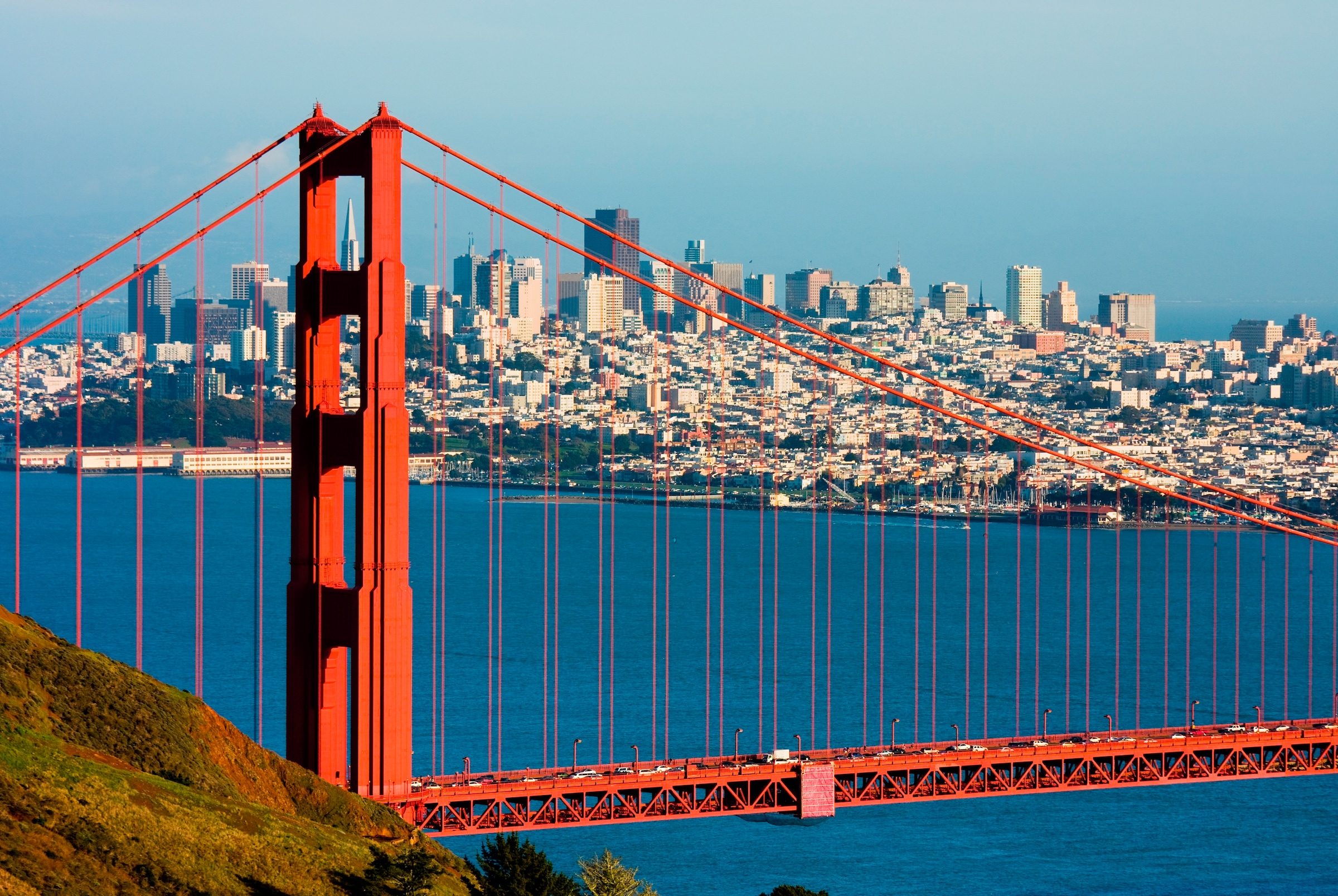 Papermoon Fototapete "Golden Gate Bridge" glatt