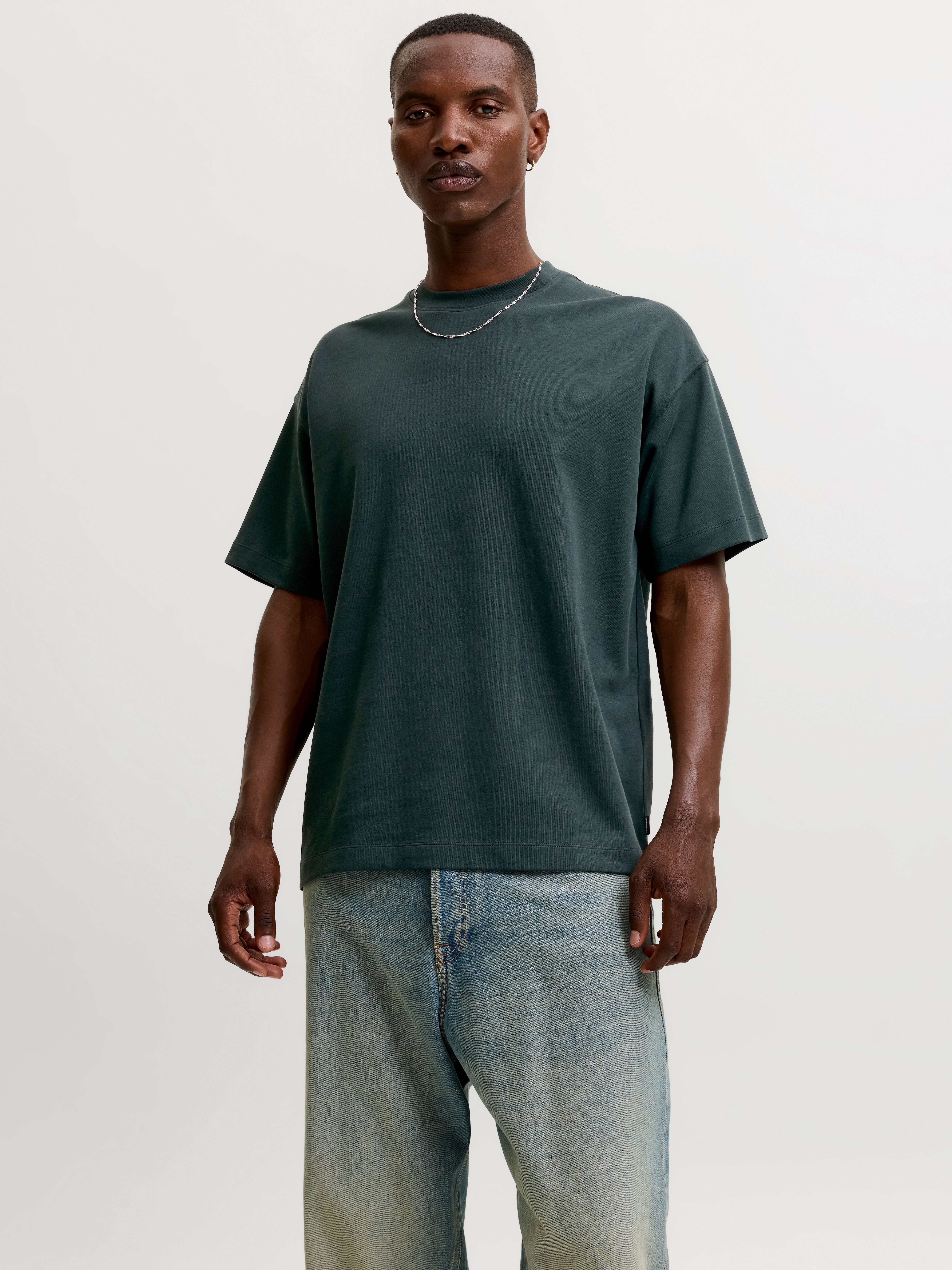 Jack & Jones T-Shirt "JJEBARRON TEE SS O-NECK NOOS" Baumwollmischung, loose fit