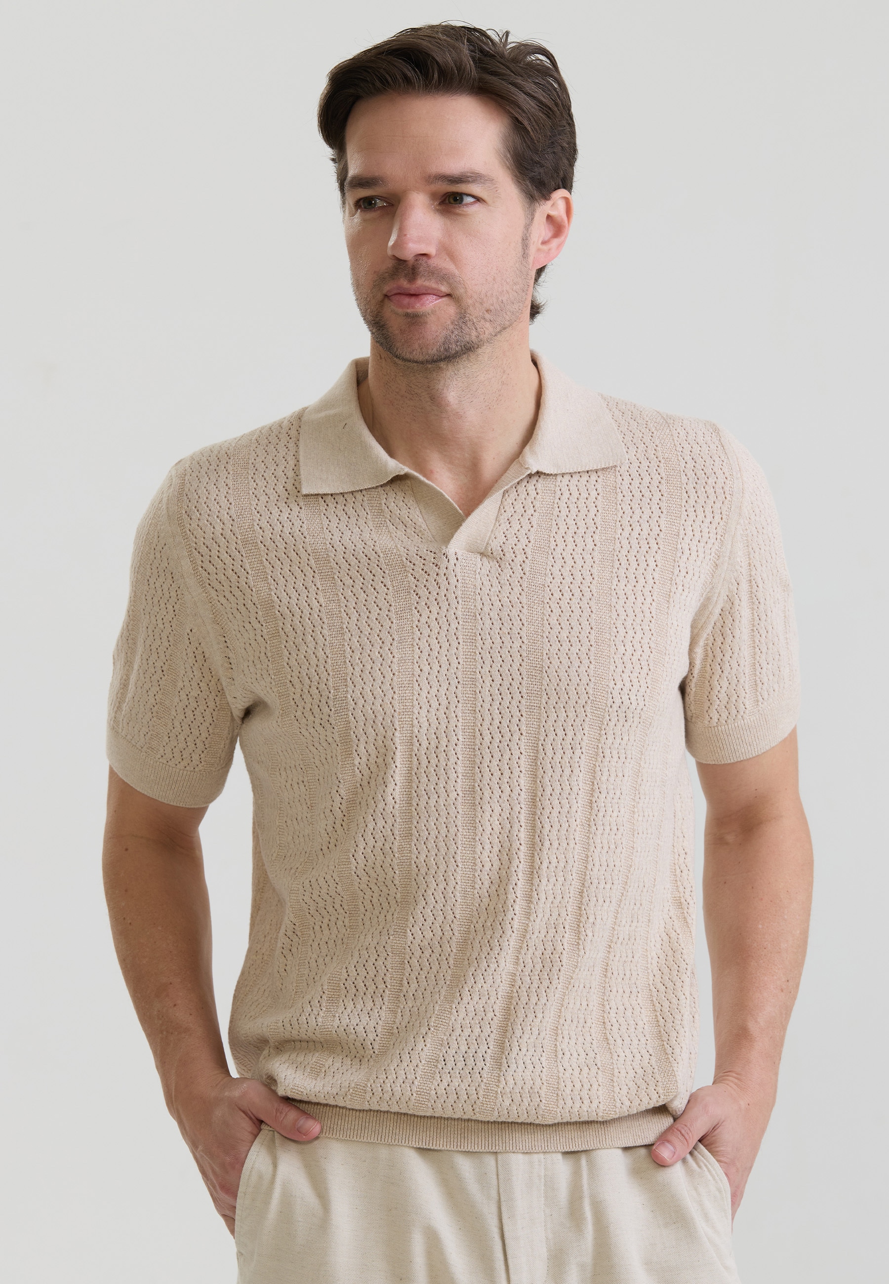 Felix Hardy "Strick-Polo Shirt Kurzarm"