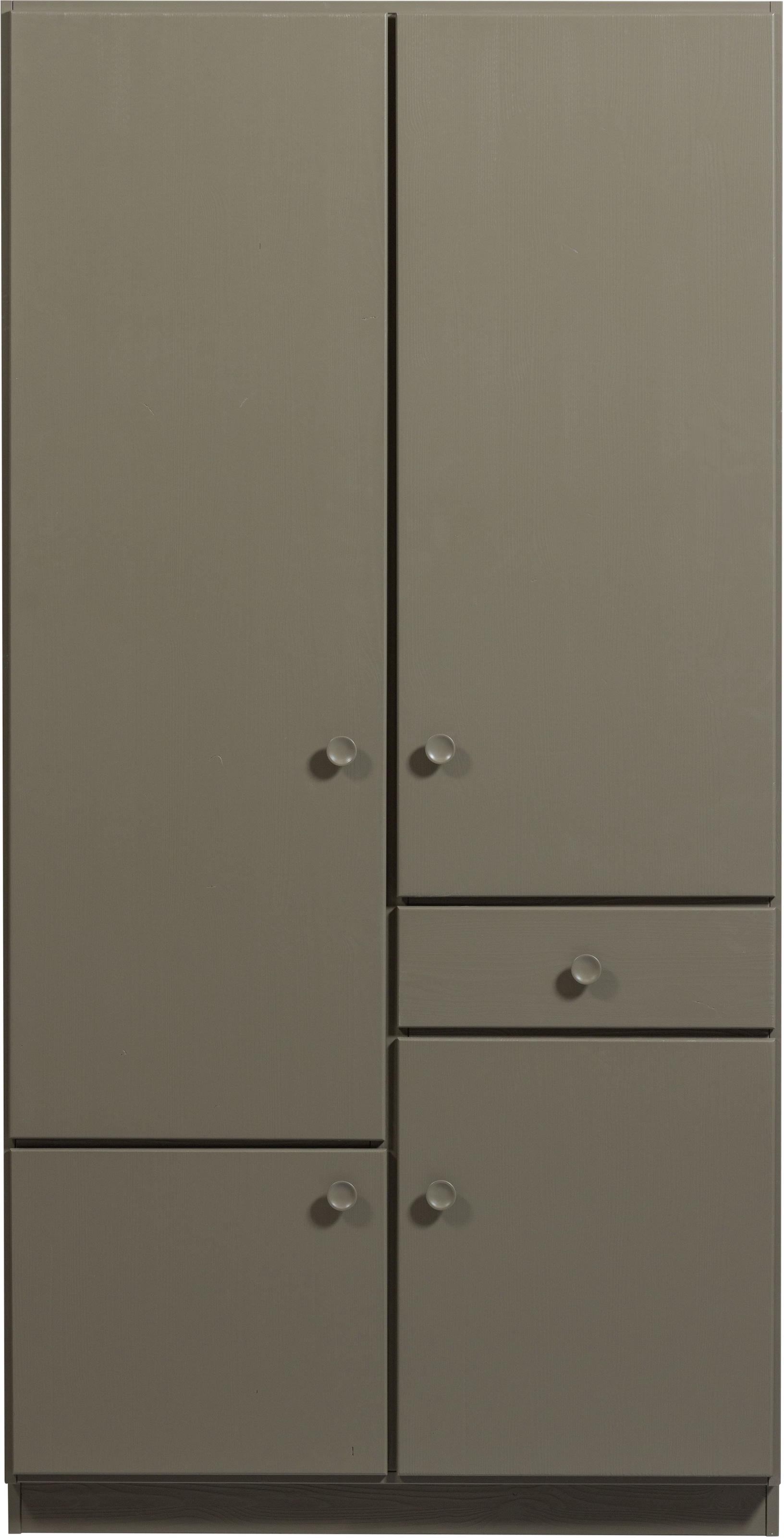 WOOOD Kleiderschrank »WOOOD ALFIE KLEIDERSCHRANK« Kleiderschrank Alfie aus FSC-Kiefer, 7 Fächer, stabiler Stauraum