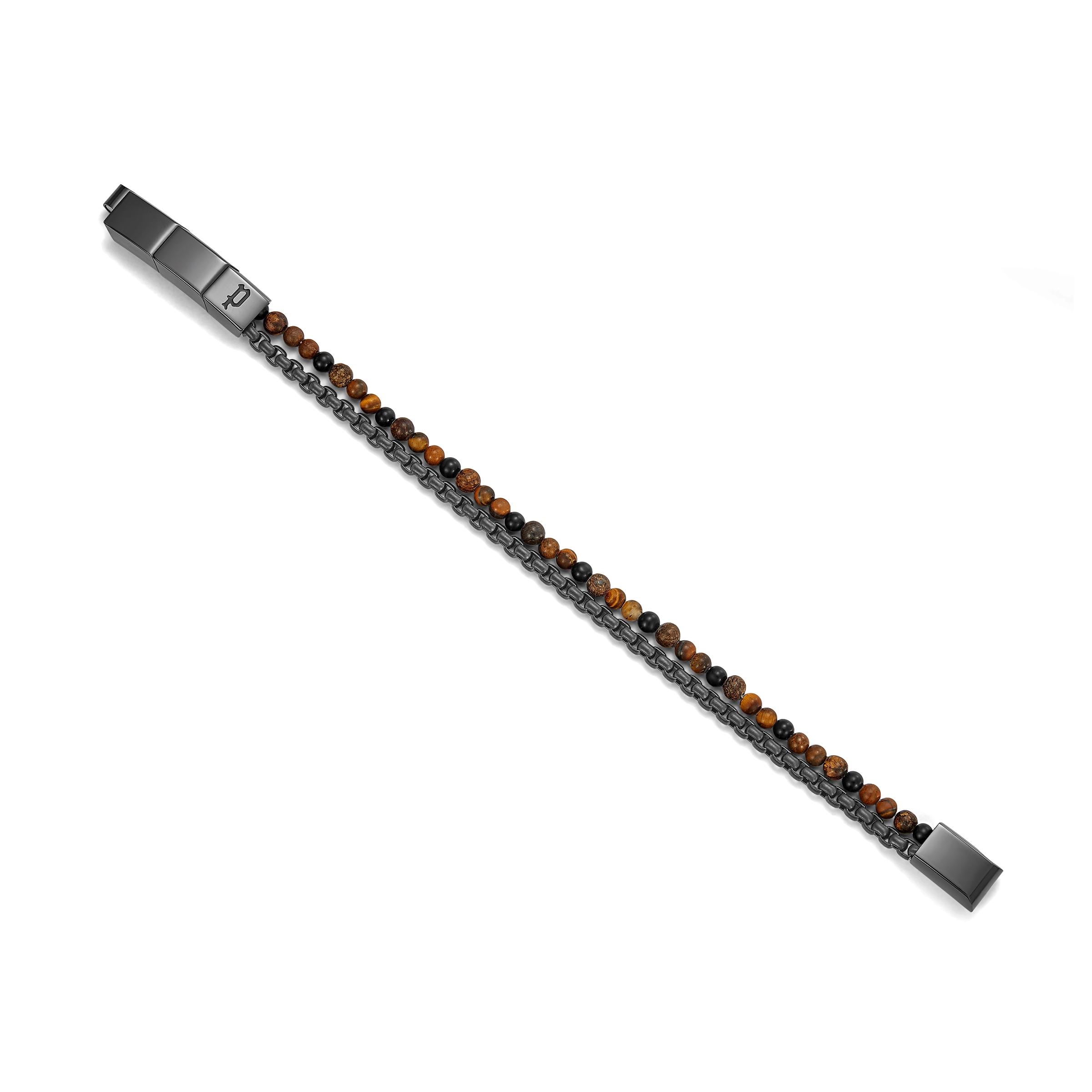 Police Armband »Double Impact« mit Tigerauge
