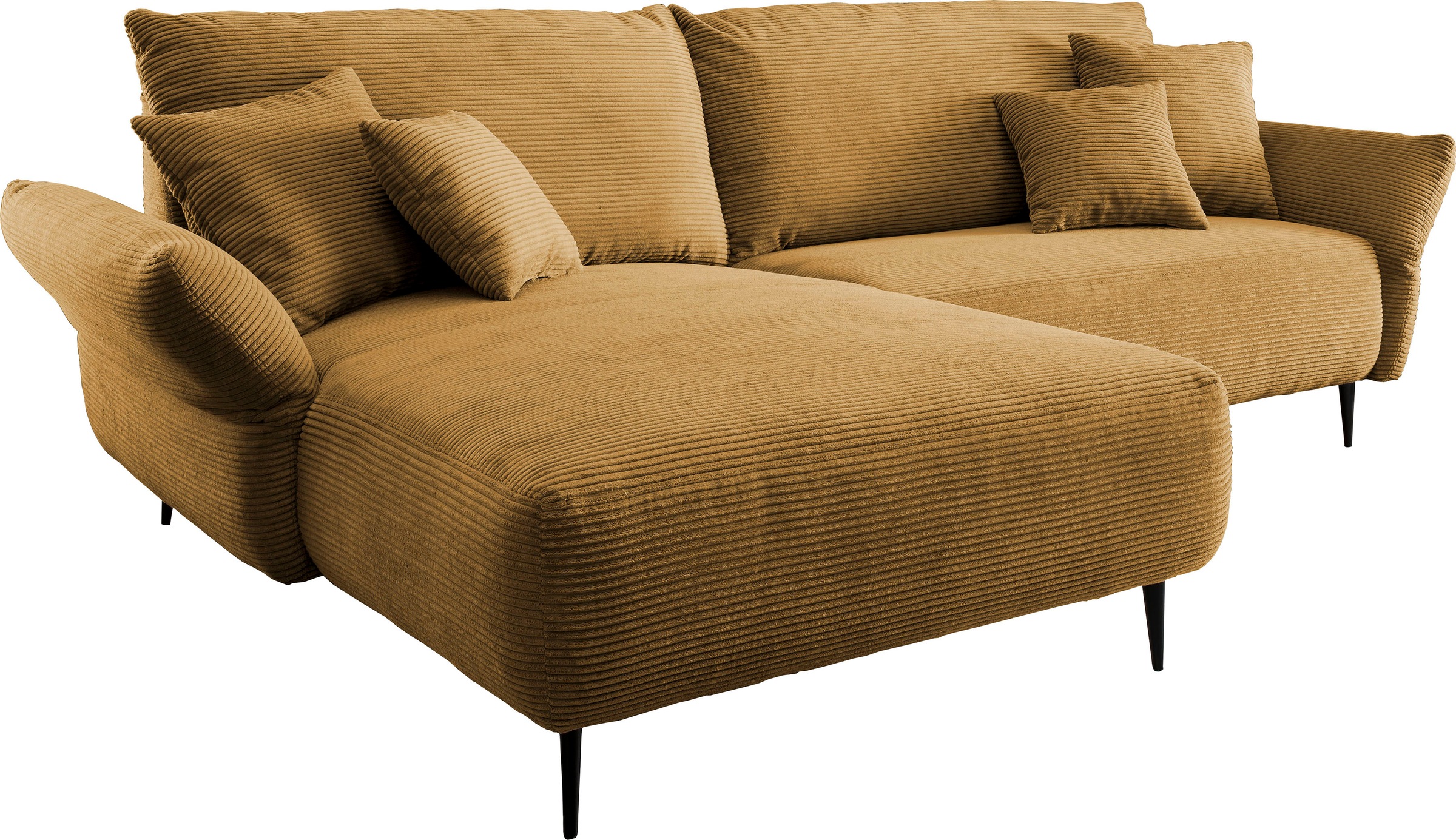 INOSIGN Ecksofa »Amarena L-Form«, inklusive Armlehnenverstellfunktion, 4x Zierkissen gratis