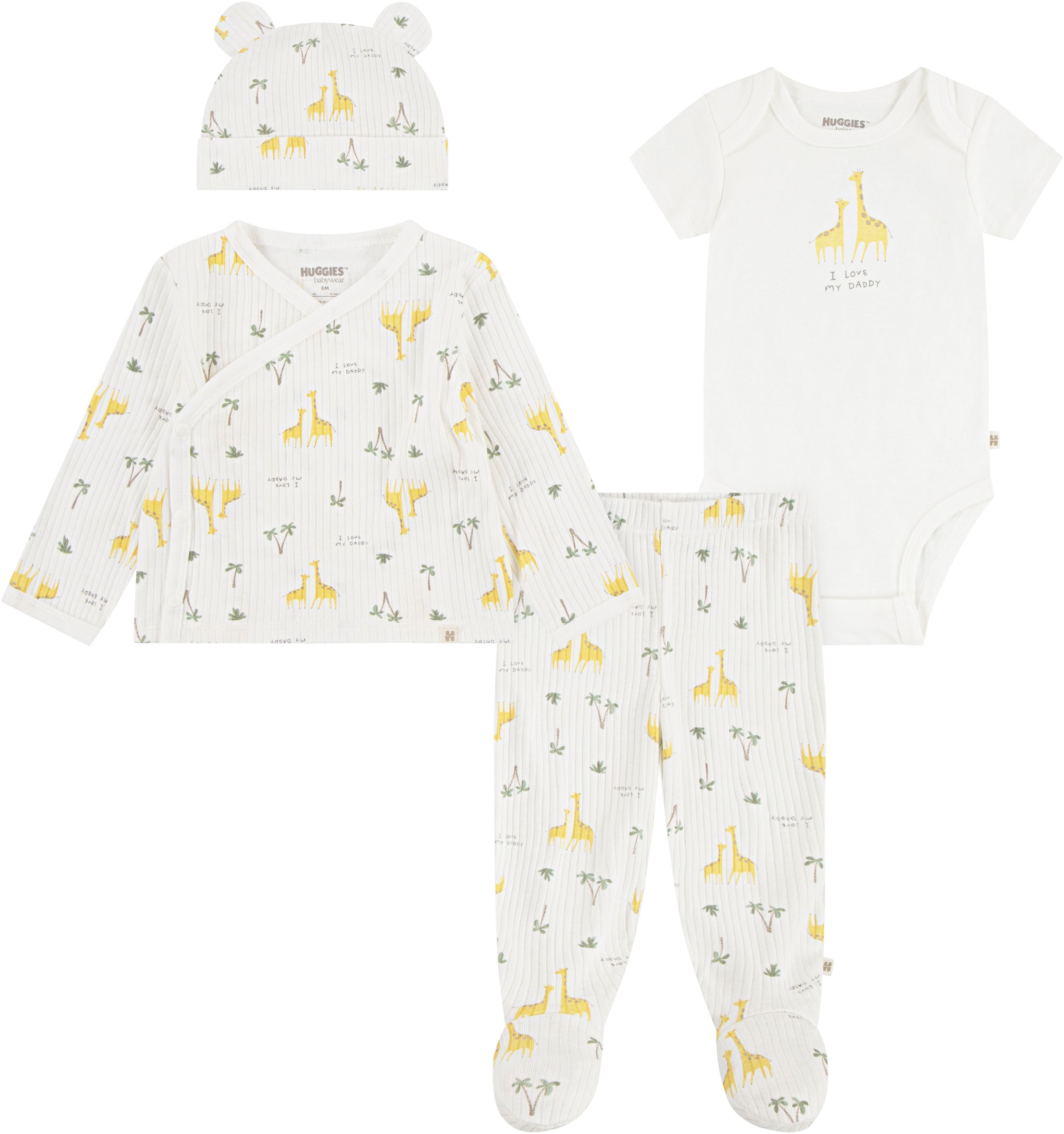 HUGGIES babywear Erstausstattungspaket su Giraffen-Prin...
