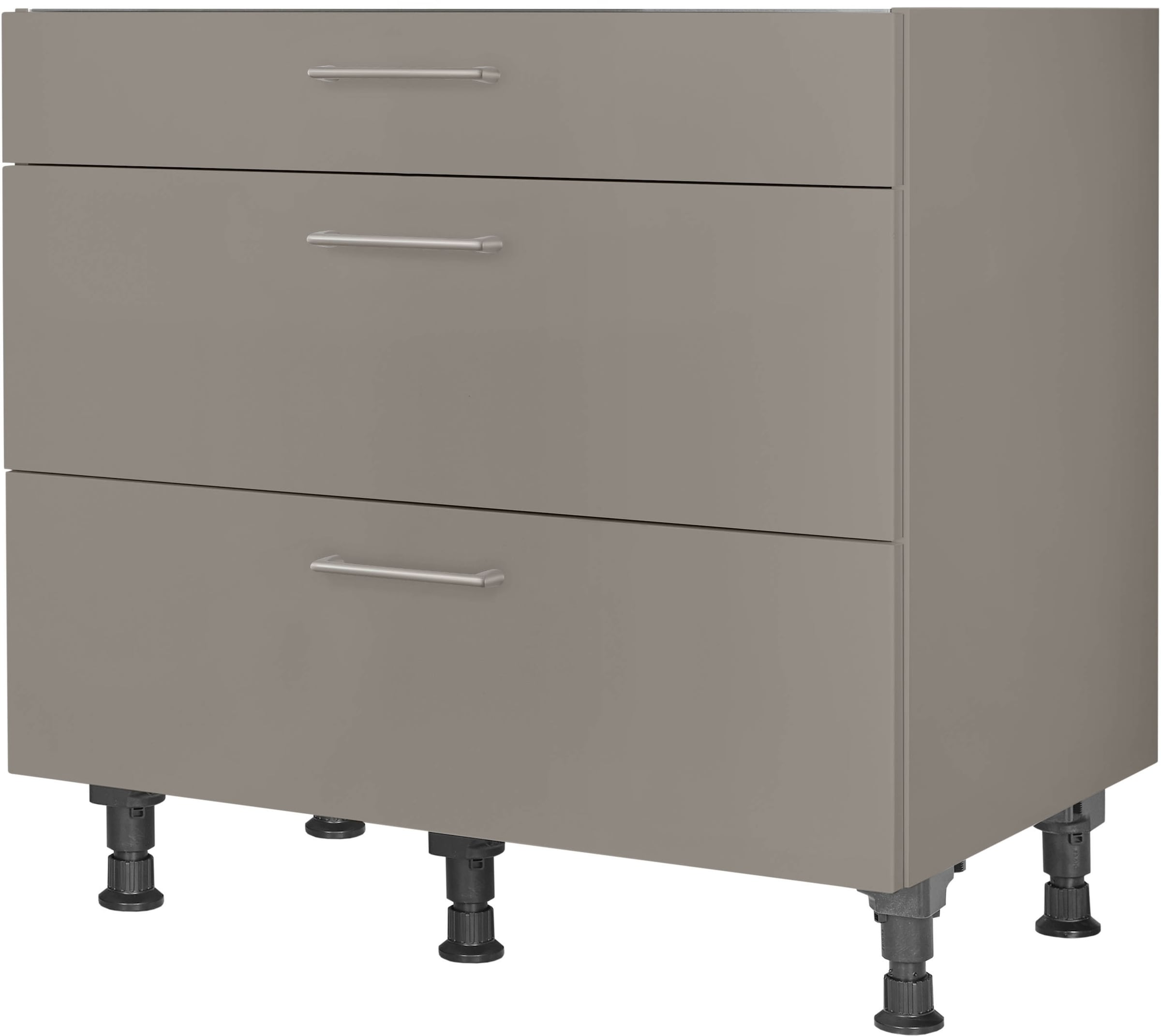 nobilia Kochfeldumbauschrank ""Laser", vormontiert, mit Schubkasten und Aus günstig online kaufen