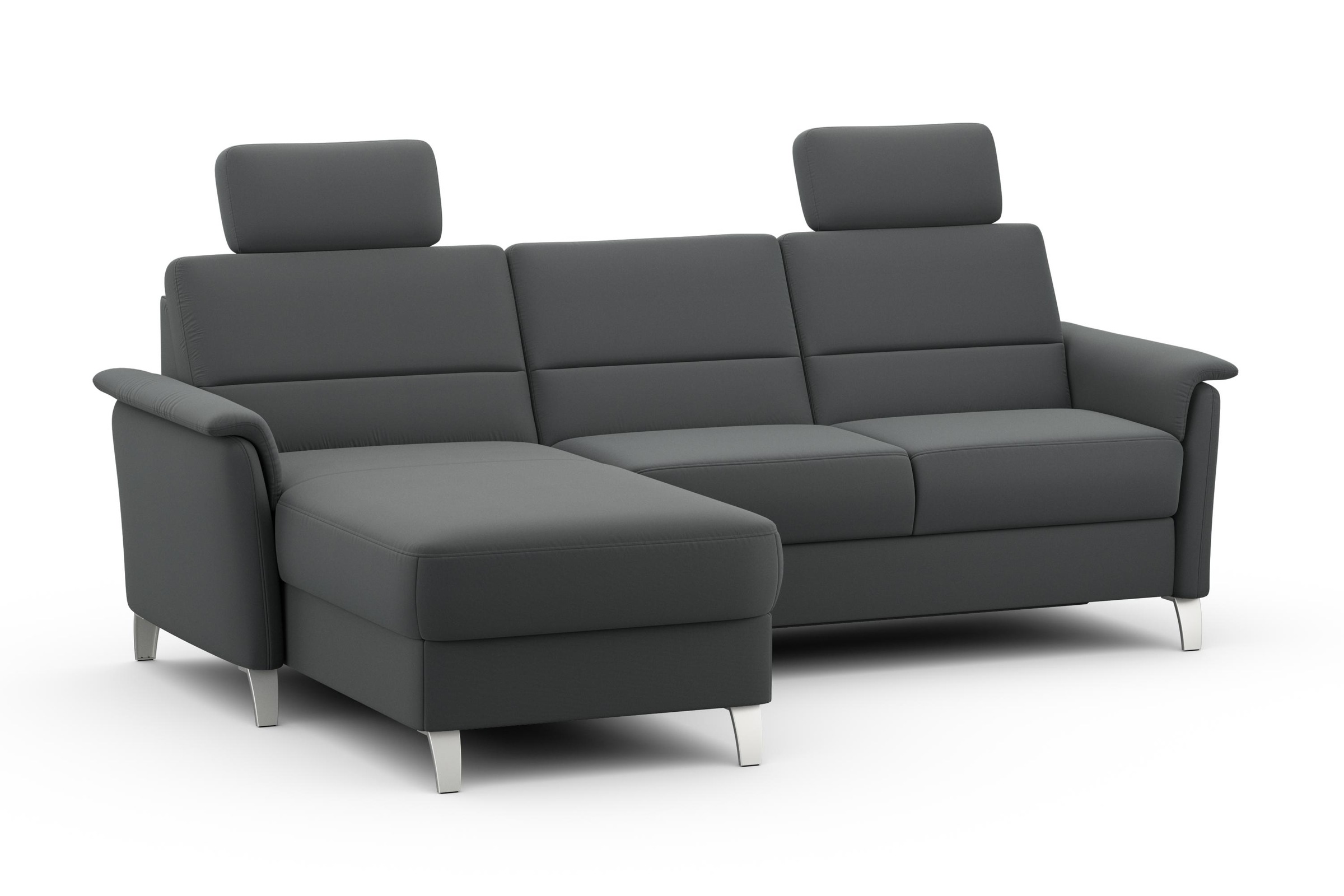 sit&more Ecksofa »Palmera L-Form, B: 244 cm« optional Bettfunktion & Bettkasten, Federkern