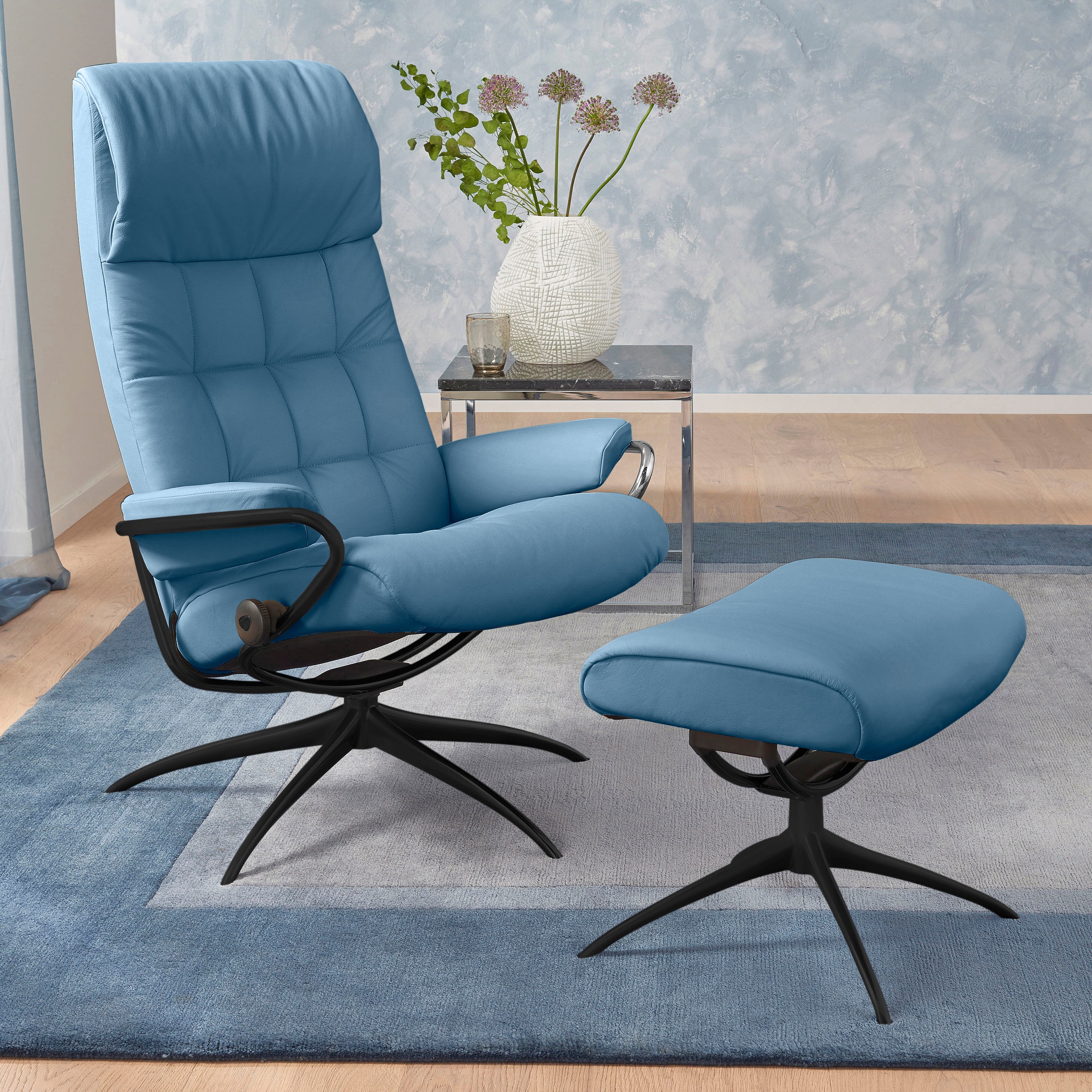 Stressless "London" Set, Relaxsessel mit Hocker, mit Hocker, High Back, mit günstig online kaufen