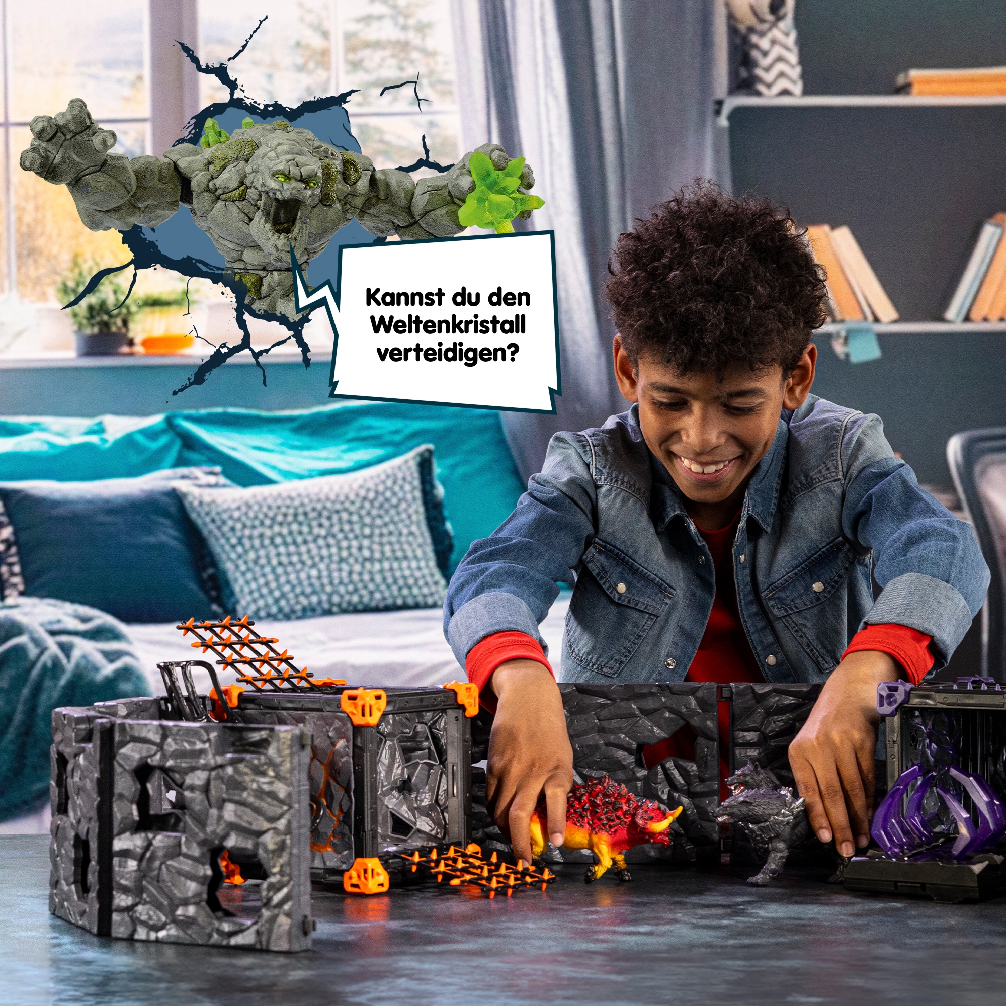 Schleich® Spielwelt »ELDRADOR® CREATURES, BattleCave Arena: Lava vs. Schatten (42673)«