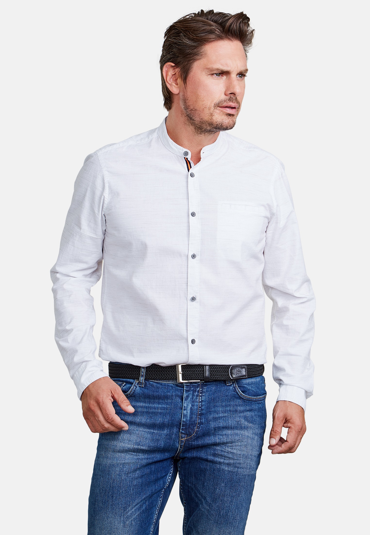 Ledergürtel LERROS "Gürtel *Harvey*", Herren, Gr. 90, schwarz, Materialmix, Gürtel Ledergürtel 3