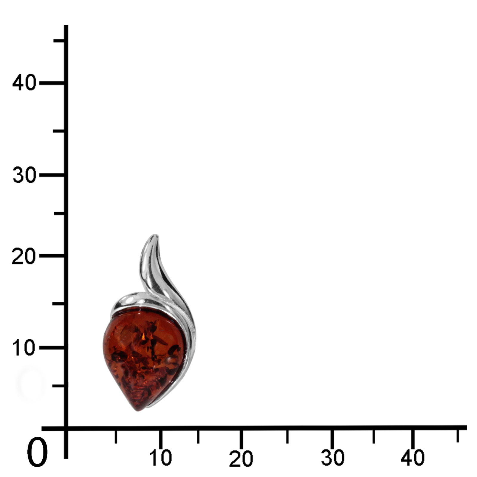 OSTSEE-SCHMUCK Kettenanhänger »- Gleiter-Maren - Silber 925/000 - Bernstein«