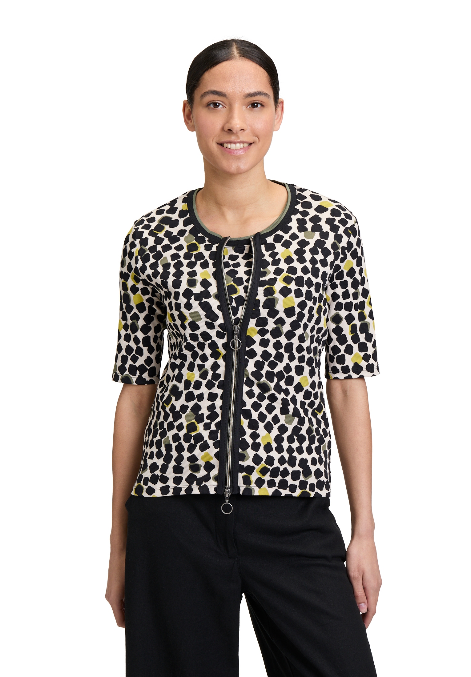 Betty Barclay Shirtjacke "Betty Barclay Damen Shirtjacke mit Rippenstruktur günstig online kaufen