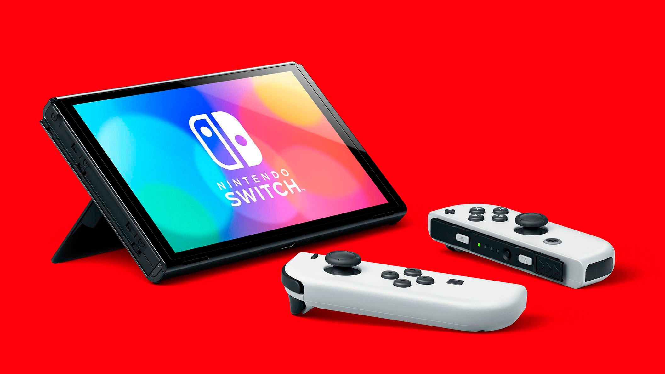 Nintendo Switch Konsolen-Set »OLED weiß + Big Brain Academy: Kopf an Kopf + Everybody 1-2-Switch!«
