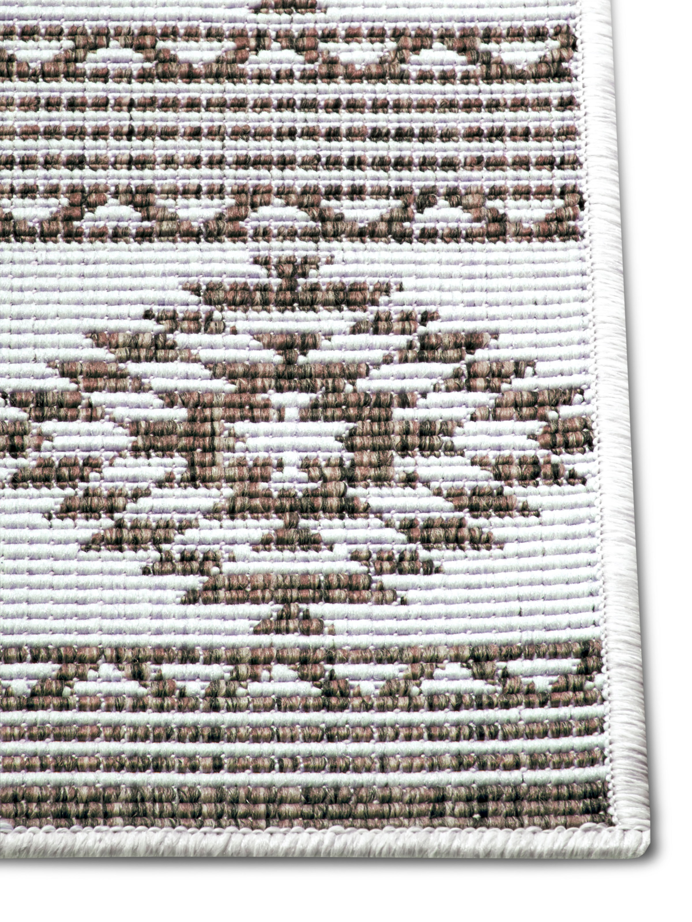 freundin Home Collection Läufer »Maple«, rechteckig, 5 mm Höhe, Flachgewebe WendbarRauten Design, Pflegeleicht