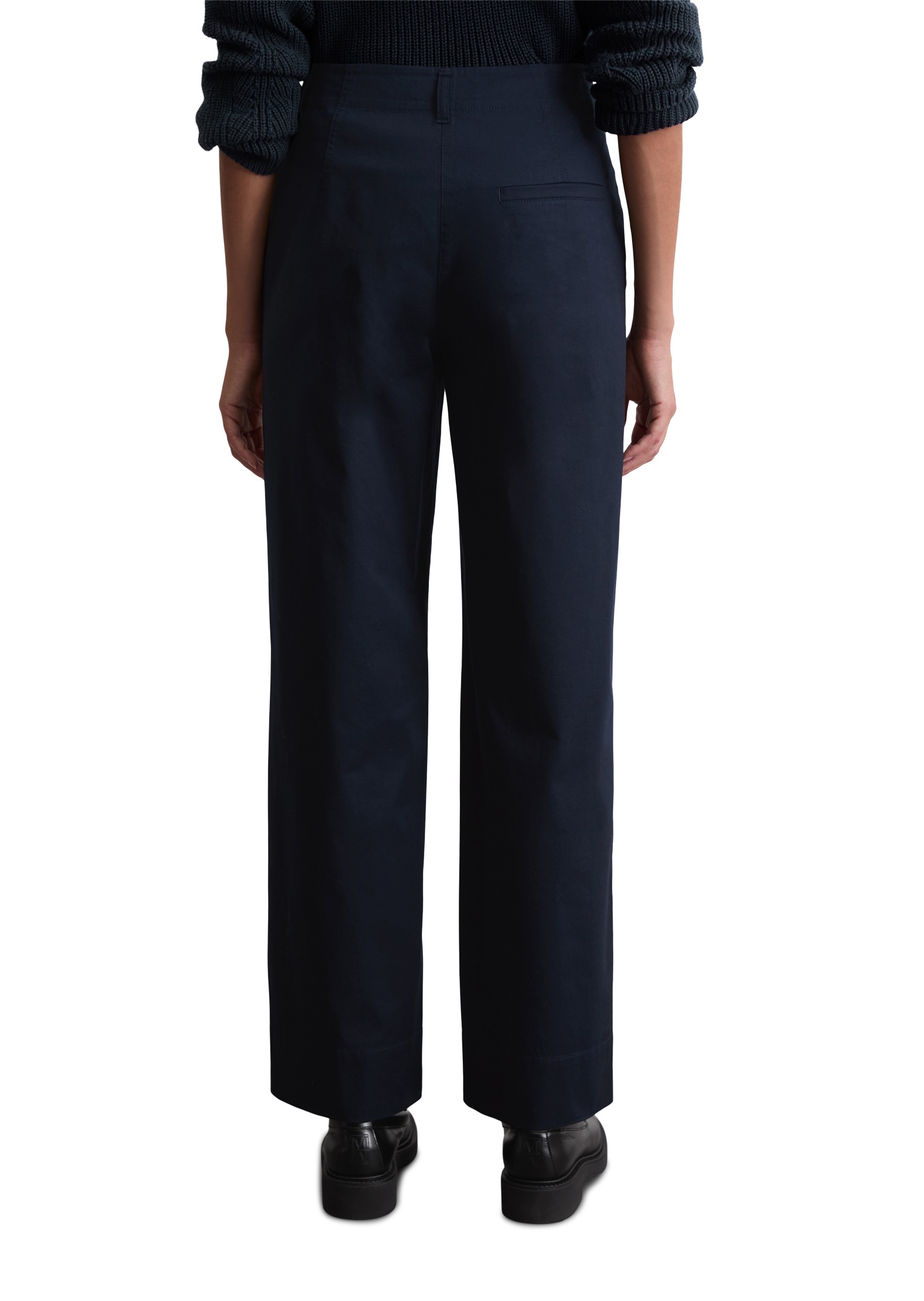 Marc OPolo Chinohose "Lande" weit, aus stretchigem Organic Cotton-Twill günstig online kaufen