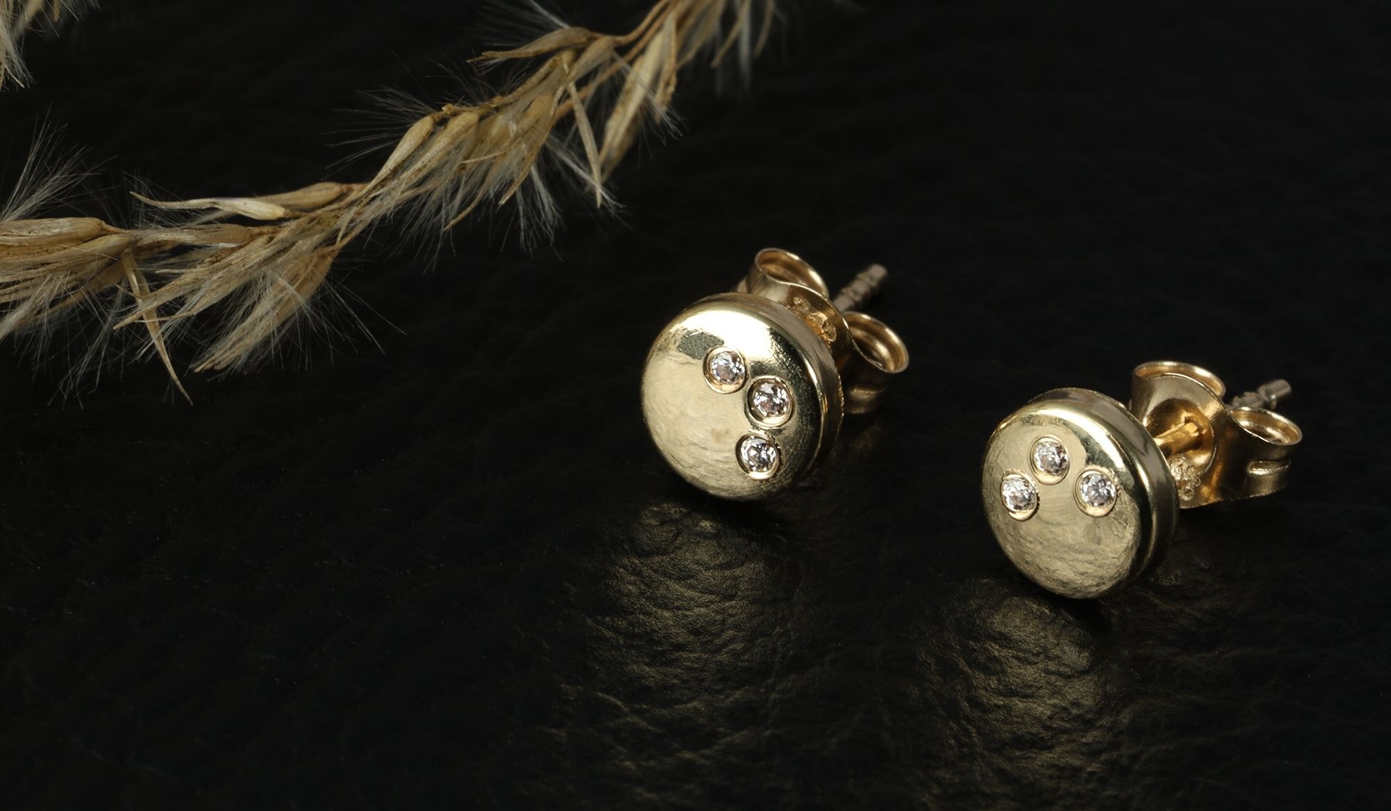 Adelia´s Paar Ohrhänger "Ohrringe – Ohrstecker aus 333 Gold mit Zirkonia" Zum Verschenken – passend für viele Anlässe