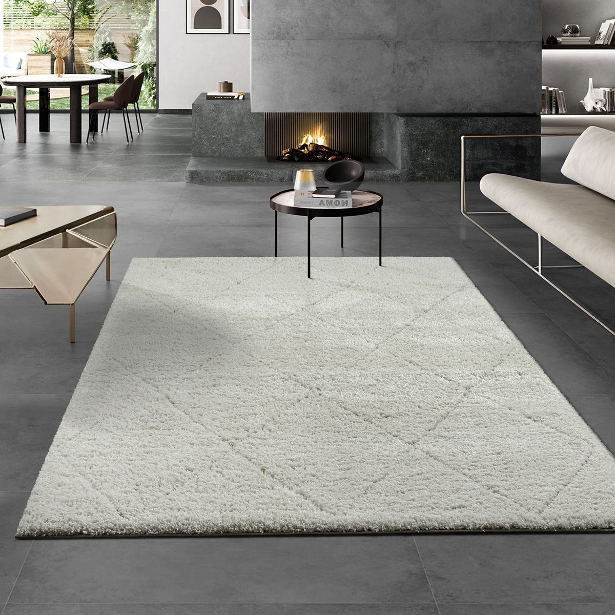 Teppich THE CARPET, B:160cm H:30mm L:230cm, beige, Polypropylen, Teppiche, "Bahar Shaggy"