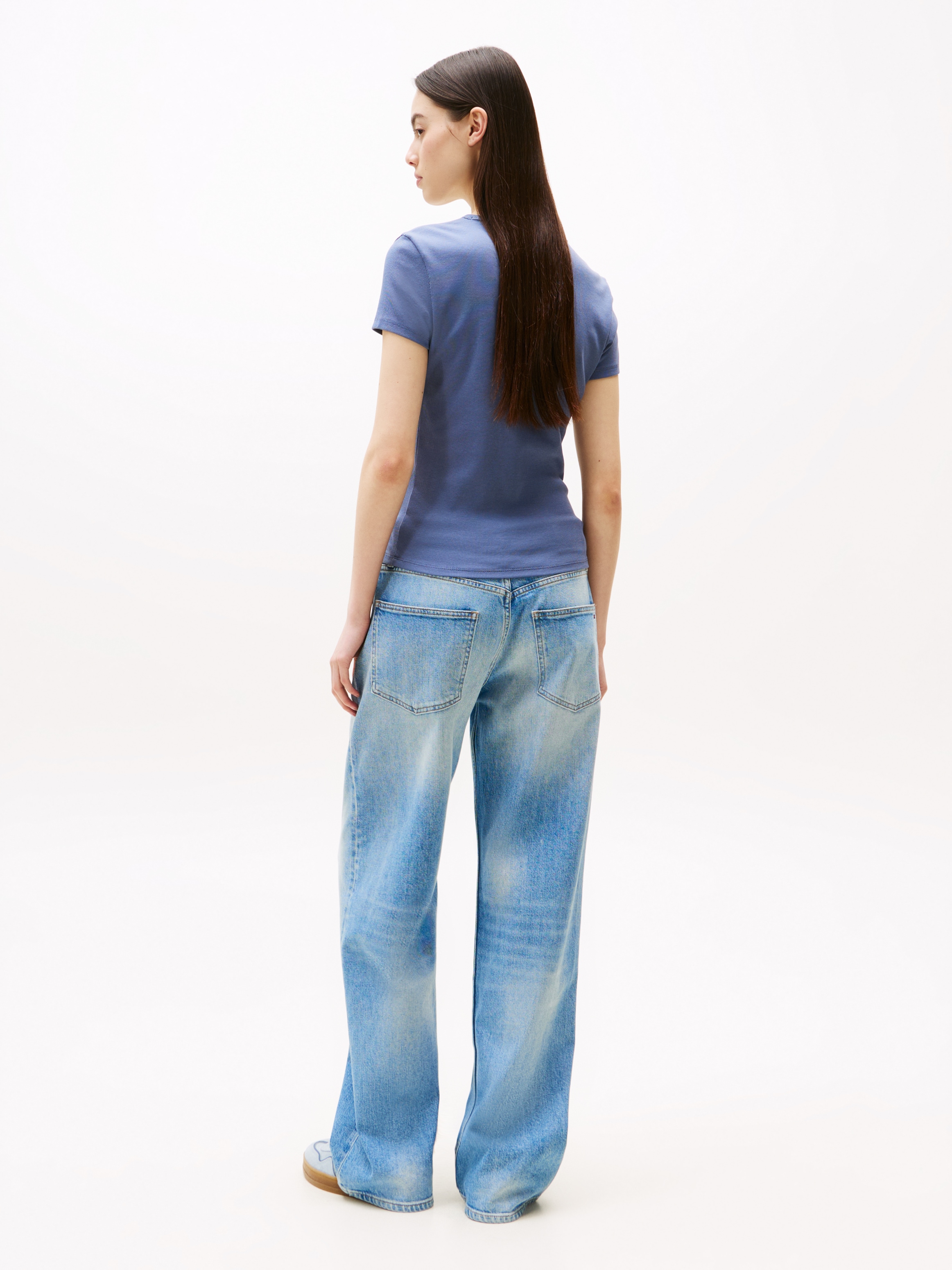 Tommy Jeans T-Shirt »TJW SLIM ESSENTIAL RIB SS«, mit gerippter Struktur
