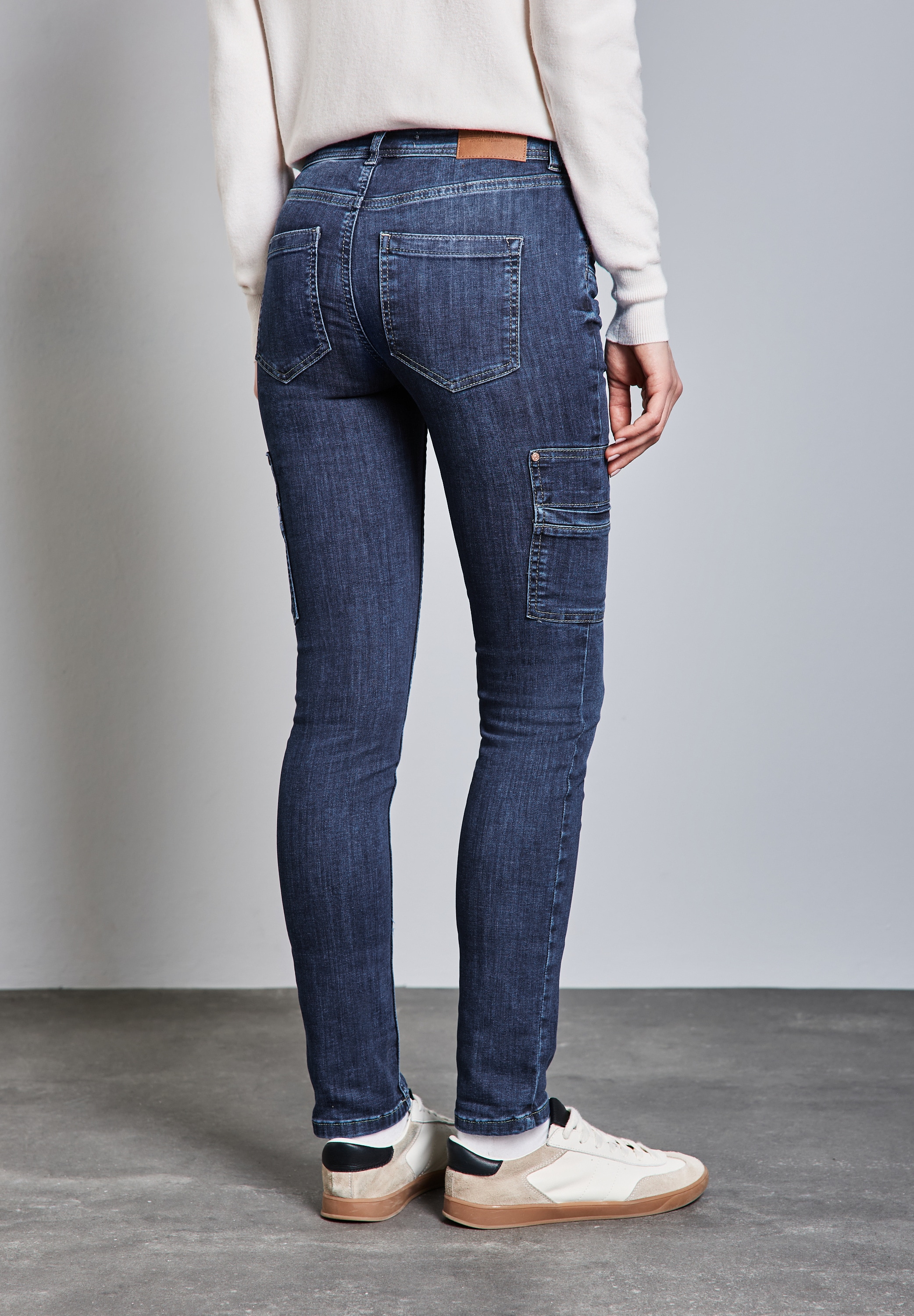 STREET ONE Regular-fit-Jeans »Style YORK«, mit Cargo-Look Taschen