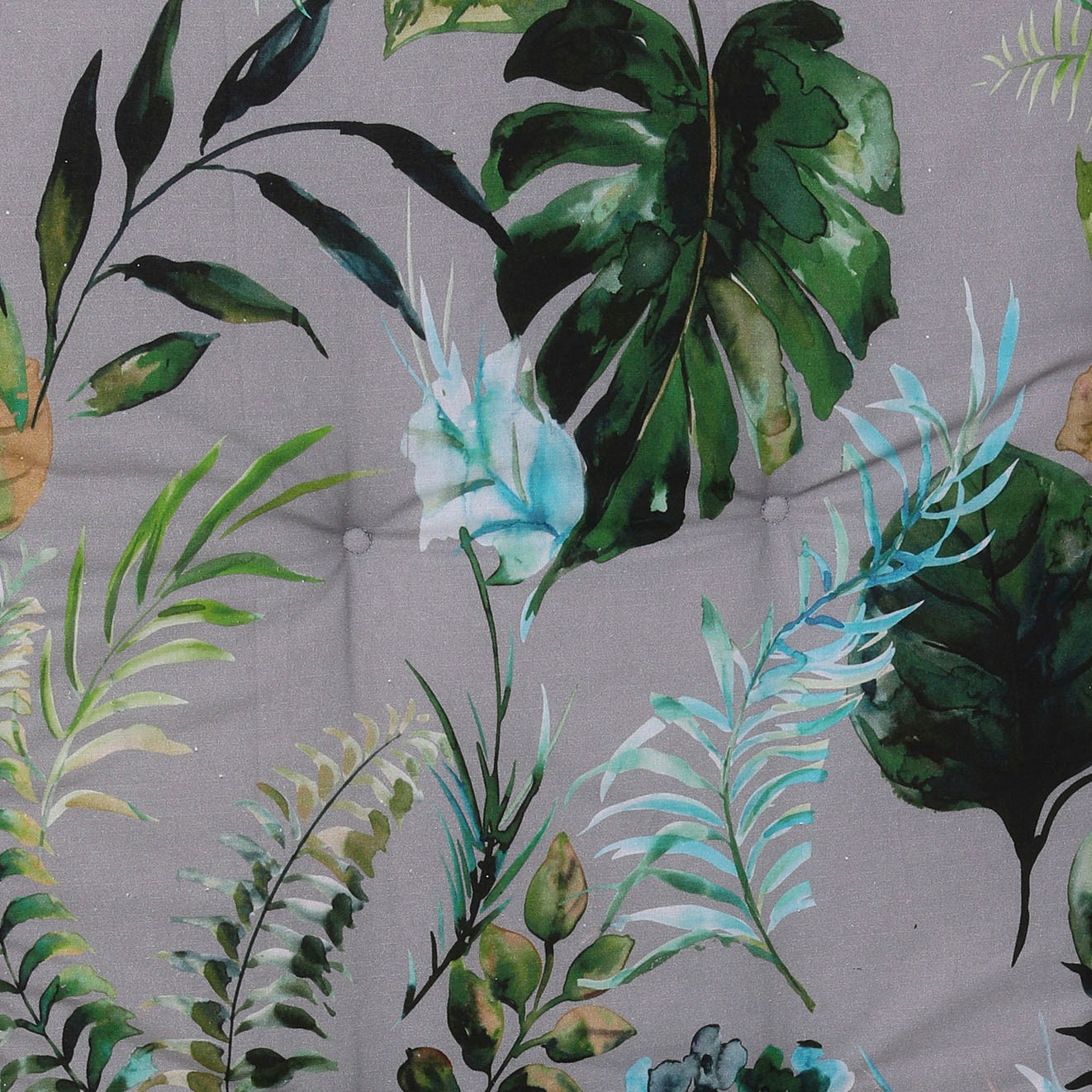 Thumbnail - GO-DE Hochlehnerauflage grün/anthrazit, Maße ca.: 48 cm x 5 cm x 118 cm