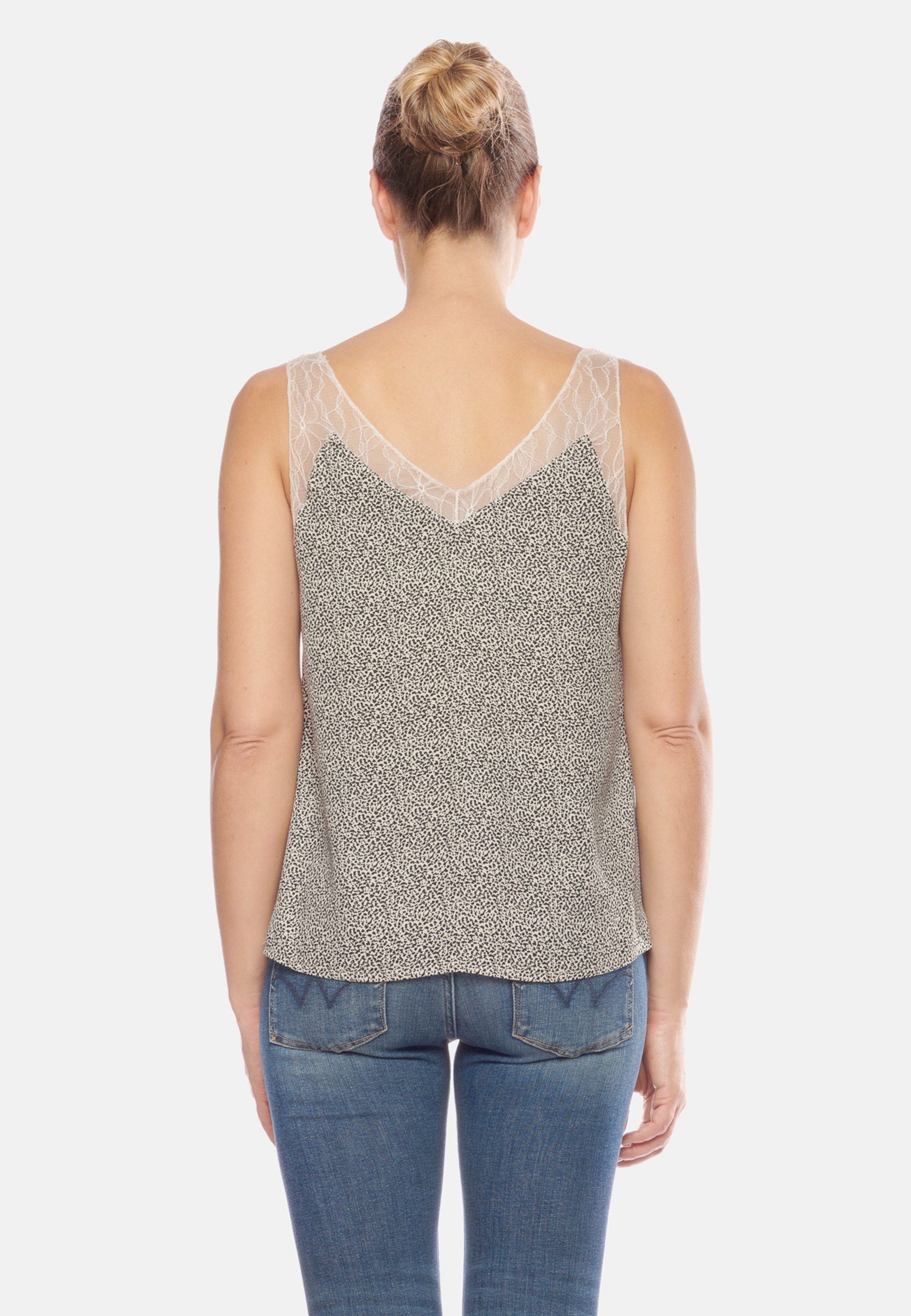 Le Temps Des Cerises Trägertop mit zarter Spitze