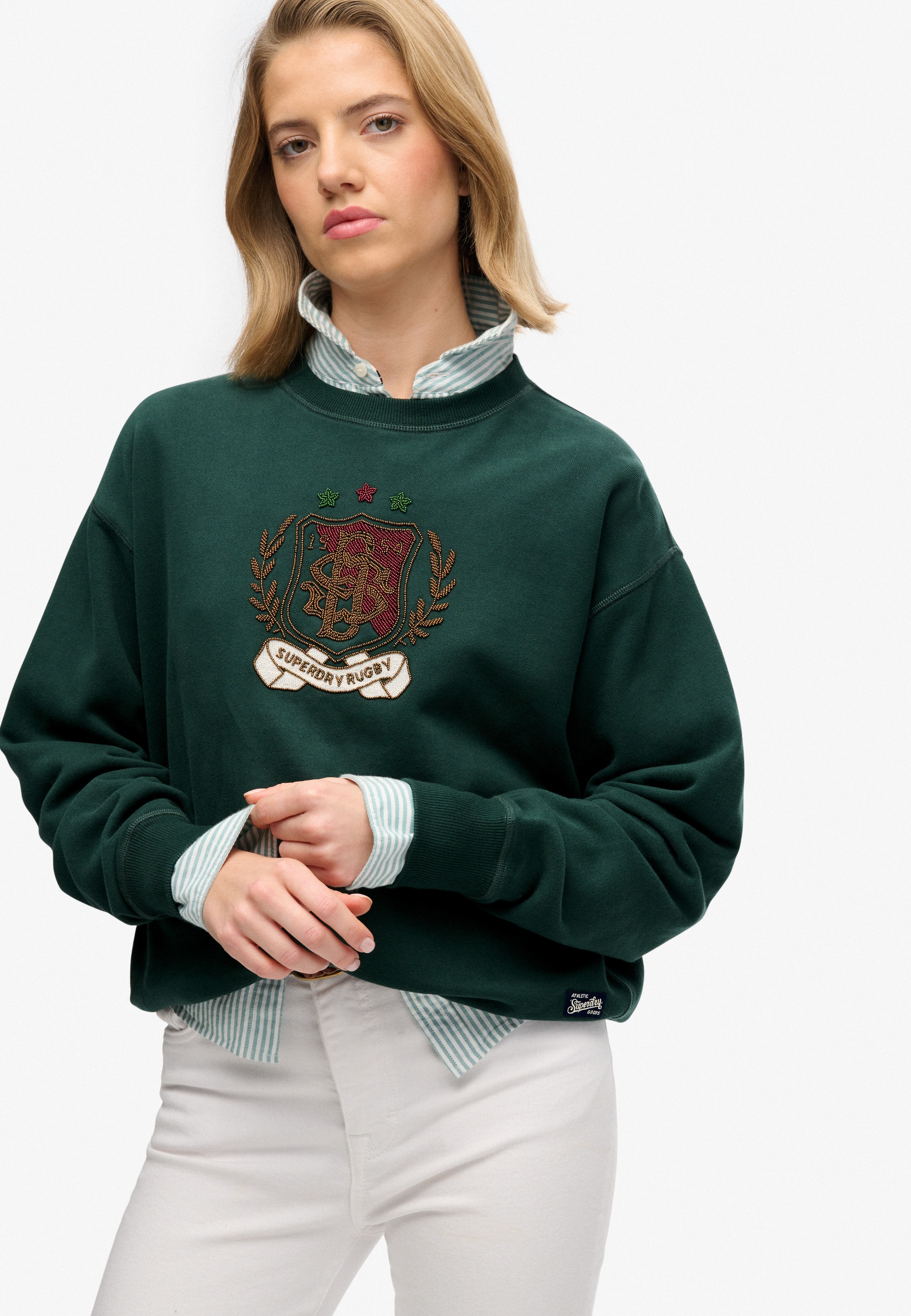 Superdry Sweatshirt "Crest Loose Crew" günstig online kaufen