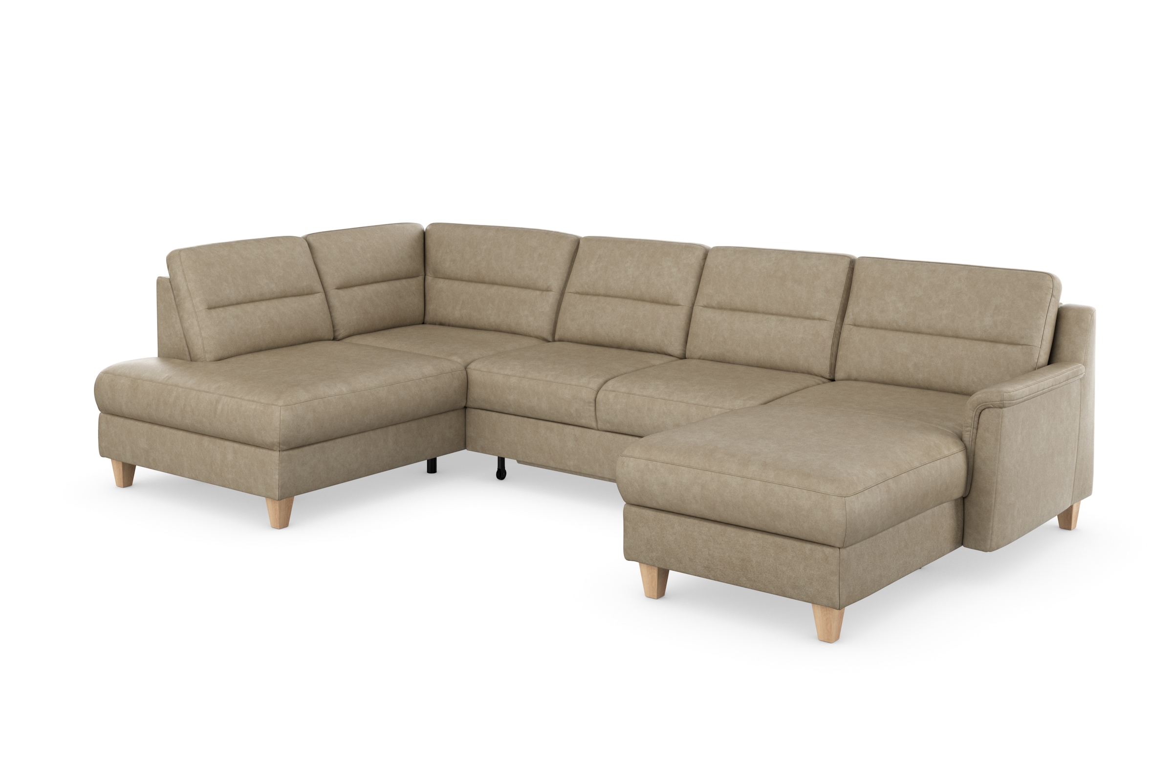 sit&more Wohnlandschaft »Farö U-Form«, inklusive Federkern, wahlweise mit Bettfunktion und Bettkasten
