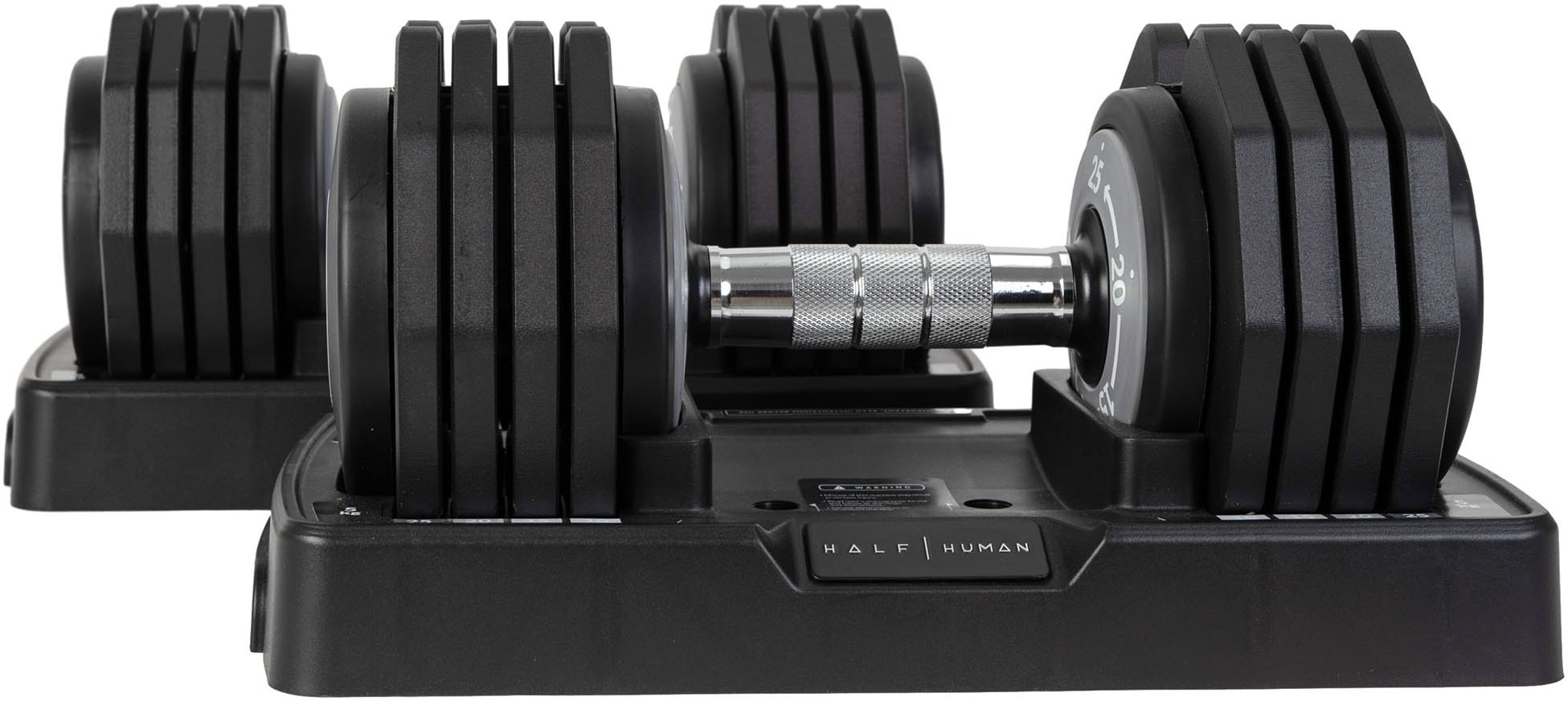 HALF HUMAN Hantel "Verstellbare Hantel - 25 kg", 25 kg, schwarz, Hanteln