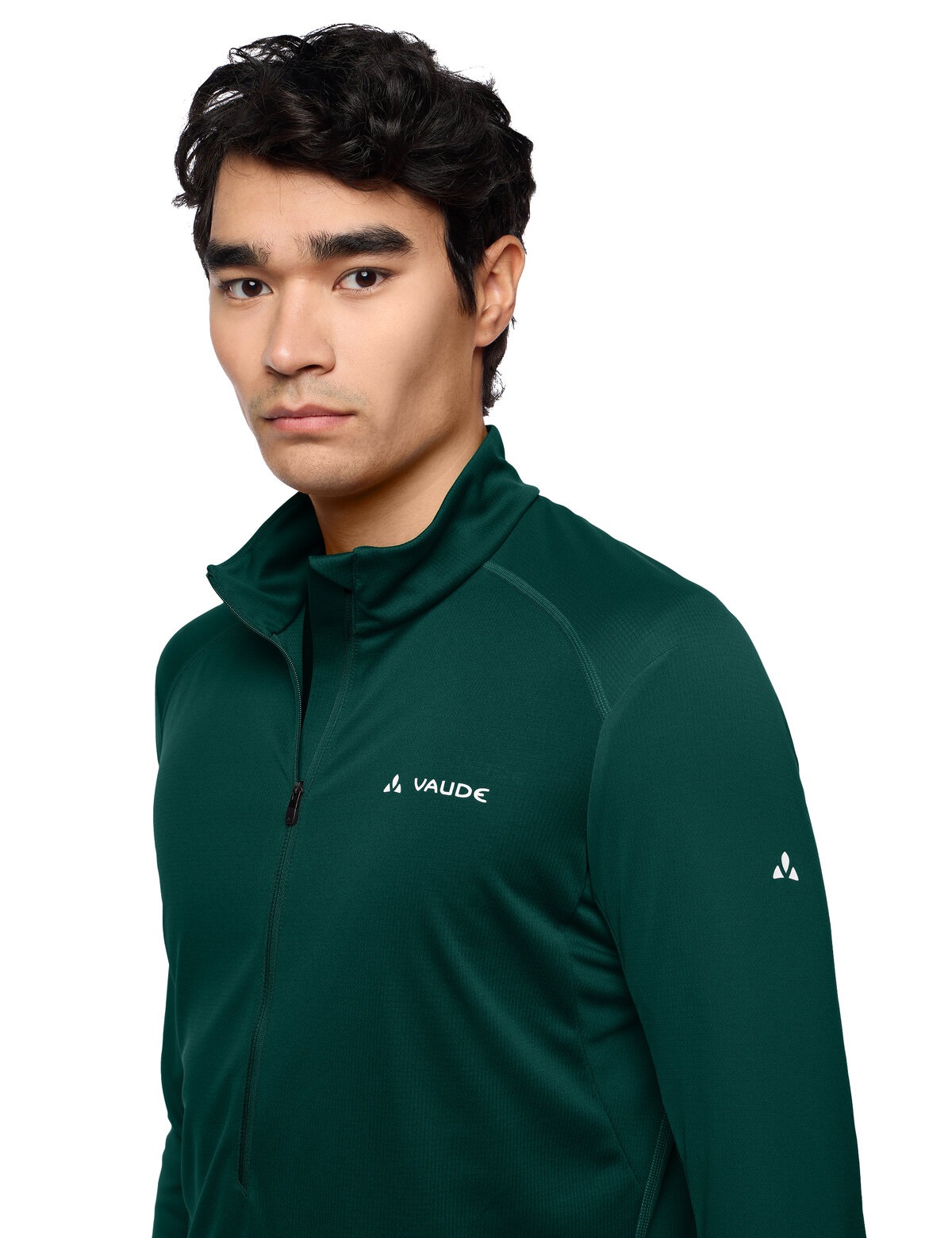 VAUDE Langarmshirt »MEN'S LARICE LIGHT SHIRT II« athletischer Schnitt, Langarm, mit Stehkragen, mit Reißverschluss