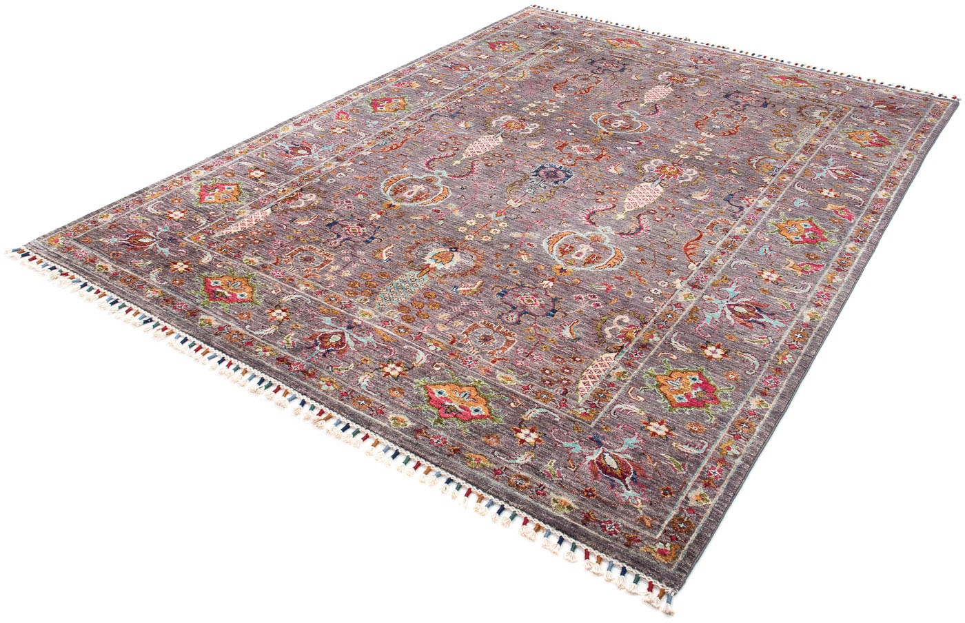 morgenland Orientteppich "Ziegler - 241 x 176 cm - rosa", rechteckig, 6 mm Höhe, Wohnzimmer, Handgeknüpft, Einzelstück m