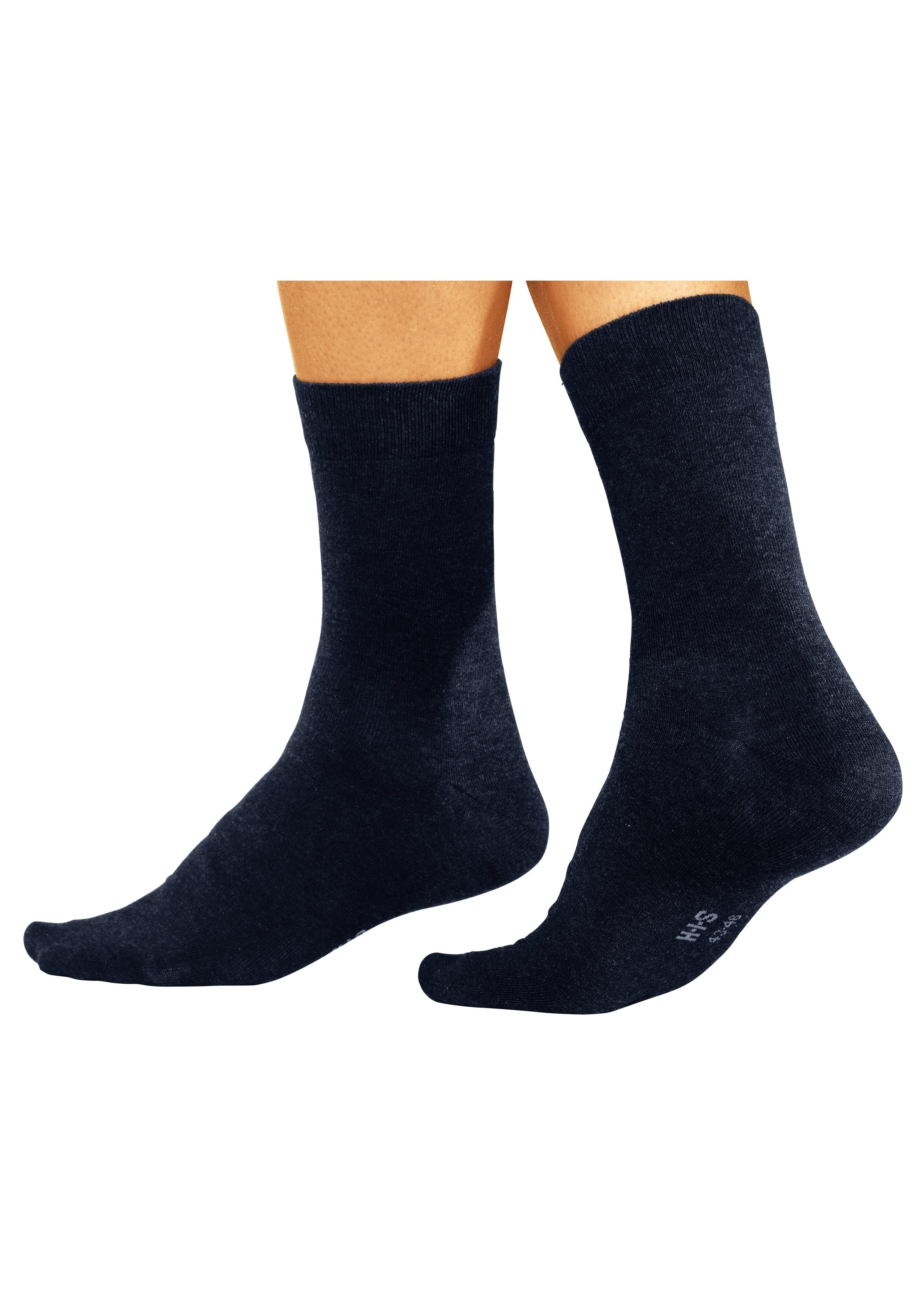 H.I.S Basicsocken "Herren Business Socken Strümpfe Anzugsocken Atmungsaktiver Baumwolle" Packung, 8 Stk. tlg. mit hohem Baumwollanteil