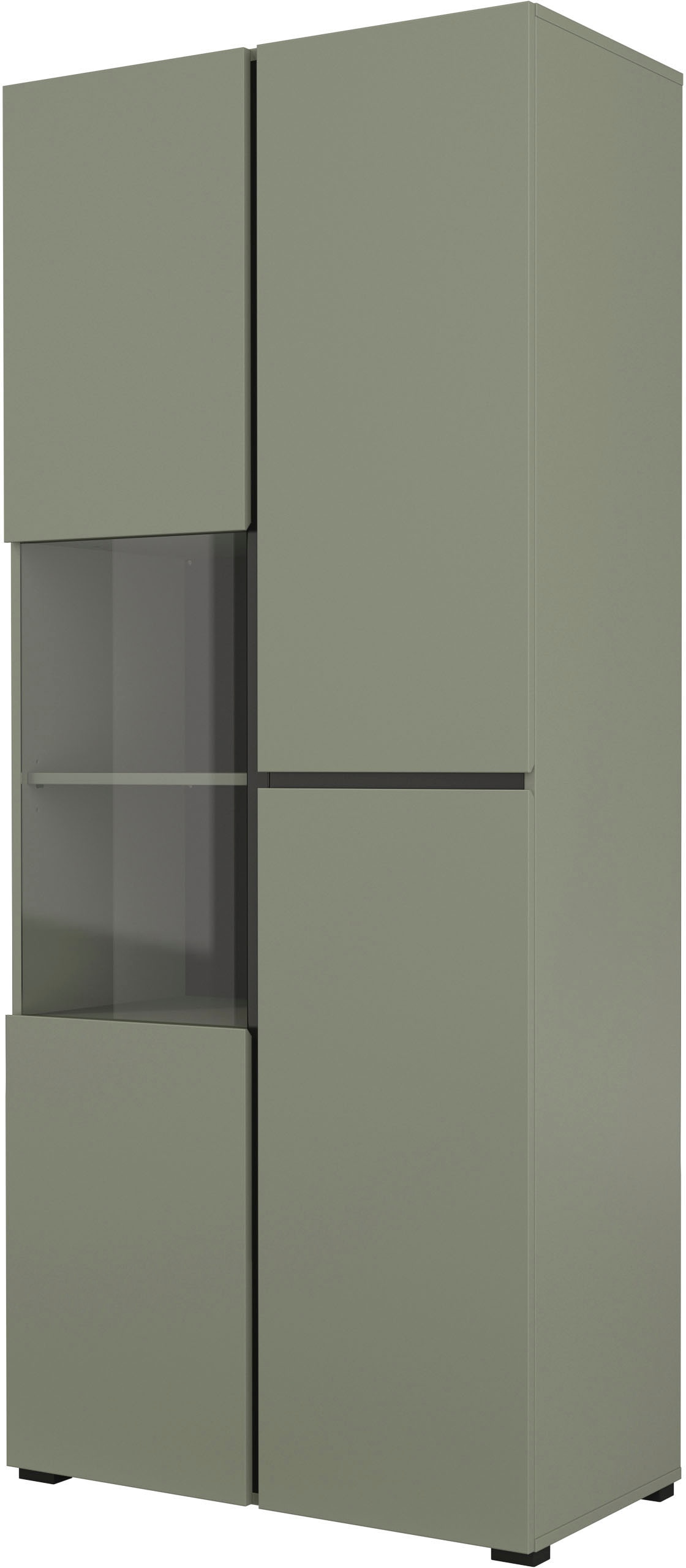 INOSIGN Vitrine "Cross, Höhe 183,5 cm, moderne grifflose Standvitrine mit 3 günstig online kaufen