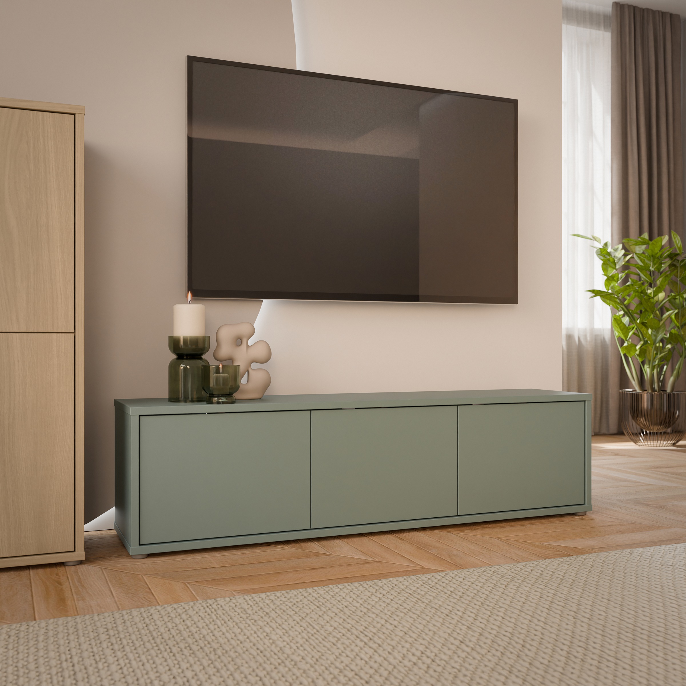 FORTE Lowboard B/H/T 154,2/41,5/34,9 cm Klapptüren