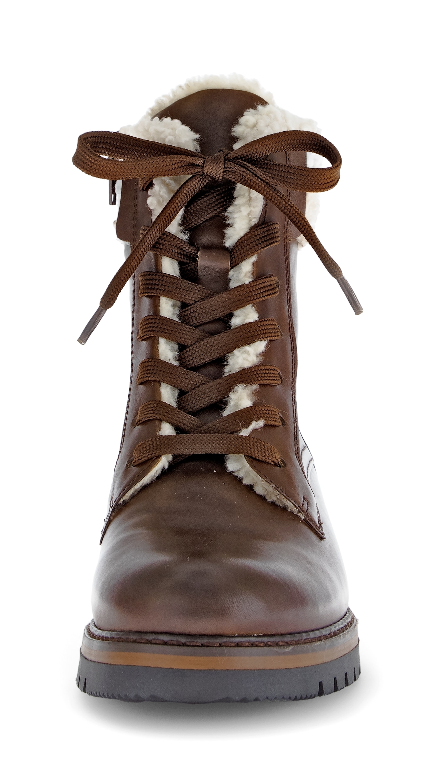 Gabor Winterstiefelette »GENUA«, Blockabsatz, Winterboots mit Teddyplüsch-Kragen, Weite G (= weit)