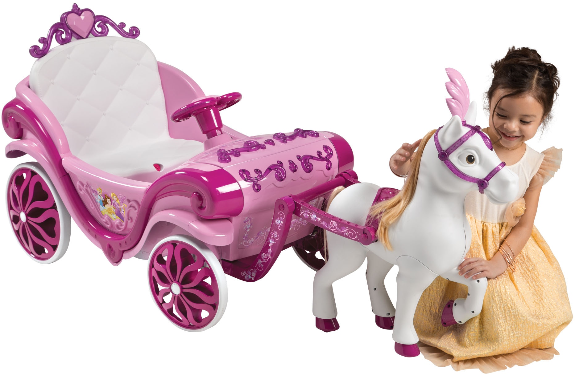 Huffy Elektro-Kinderauto »Princess-Kutsche 7.2v Batterie zum Aufsitzen« ab 3 Jahren bis 30 kg