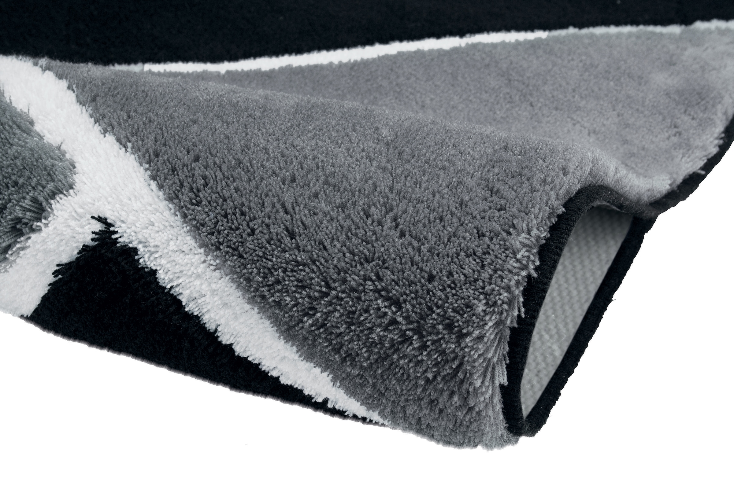 Kleine Wolke Badematte »Hailey«, rutschhemmend beschichtet, fußbodenheizungsgeeignet, Badteppich, modernes Design, Hoch-Tief Effekt, waschbar