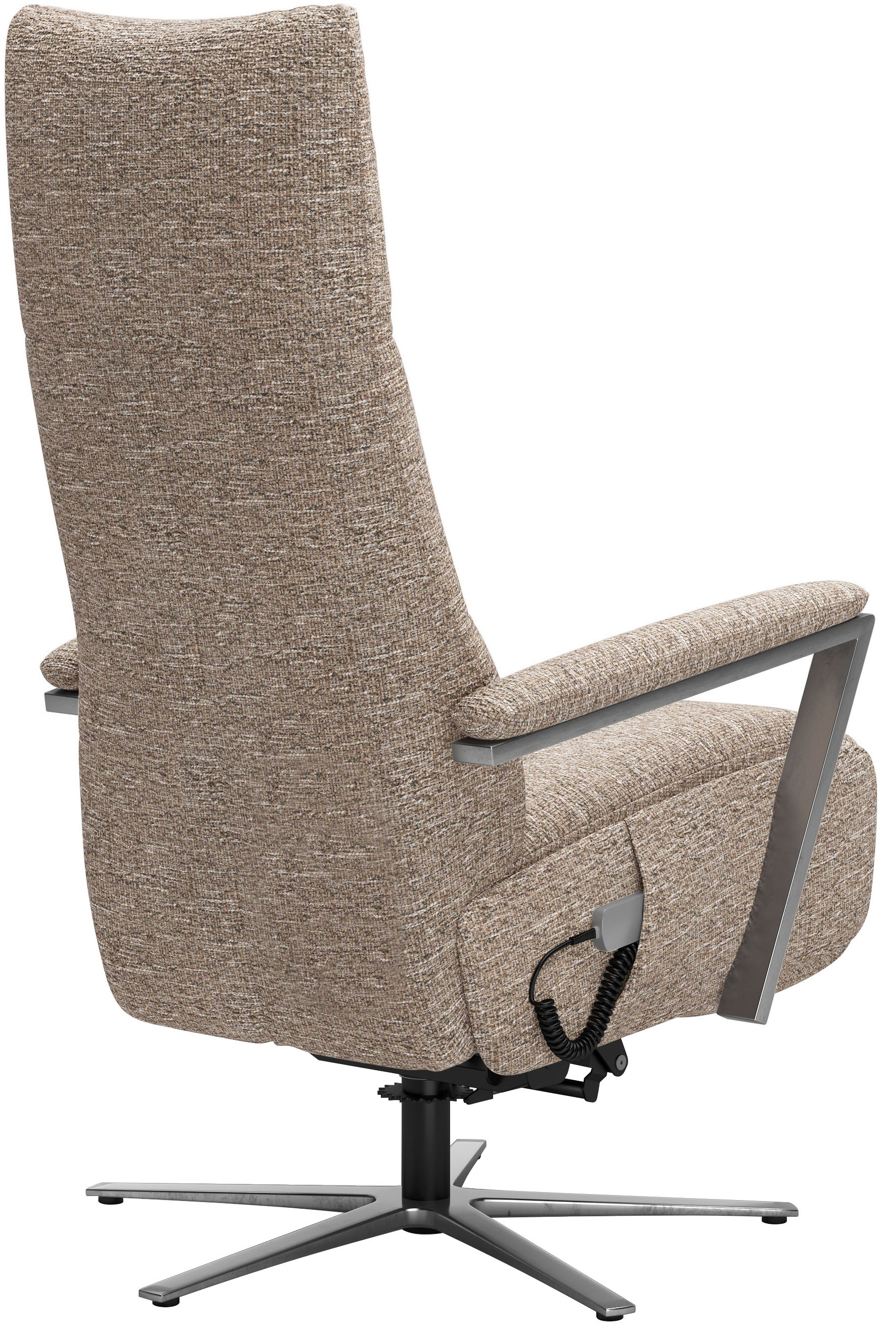 TV-Sessel SIT & MORE "Vario Comfort, inkl. Kopfteilverstellung & 360 Drehfunktion", cappucino, B:70cm H:124cm T:85cm, 100% Polyester, Sessel, mit Herz-Waage-Funktion & 3 Motoren, Höhe der Armlehnen 60cm 3