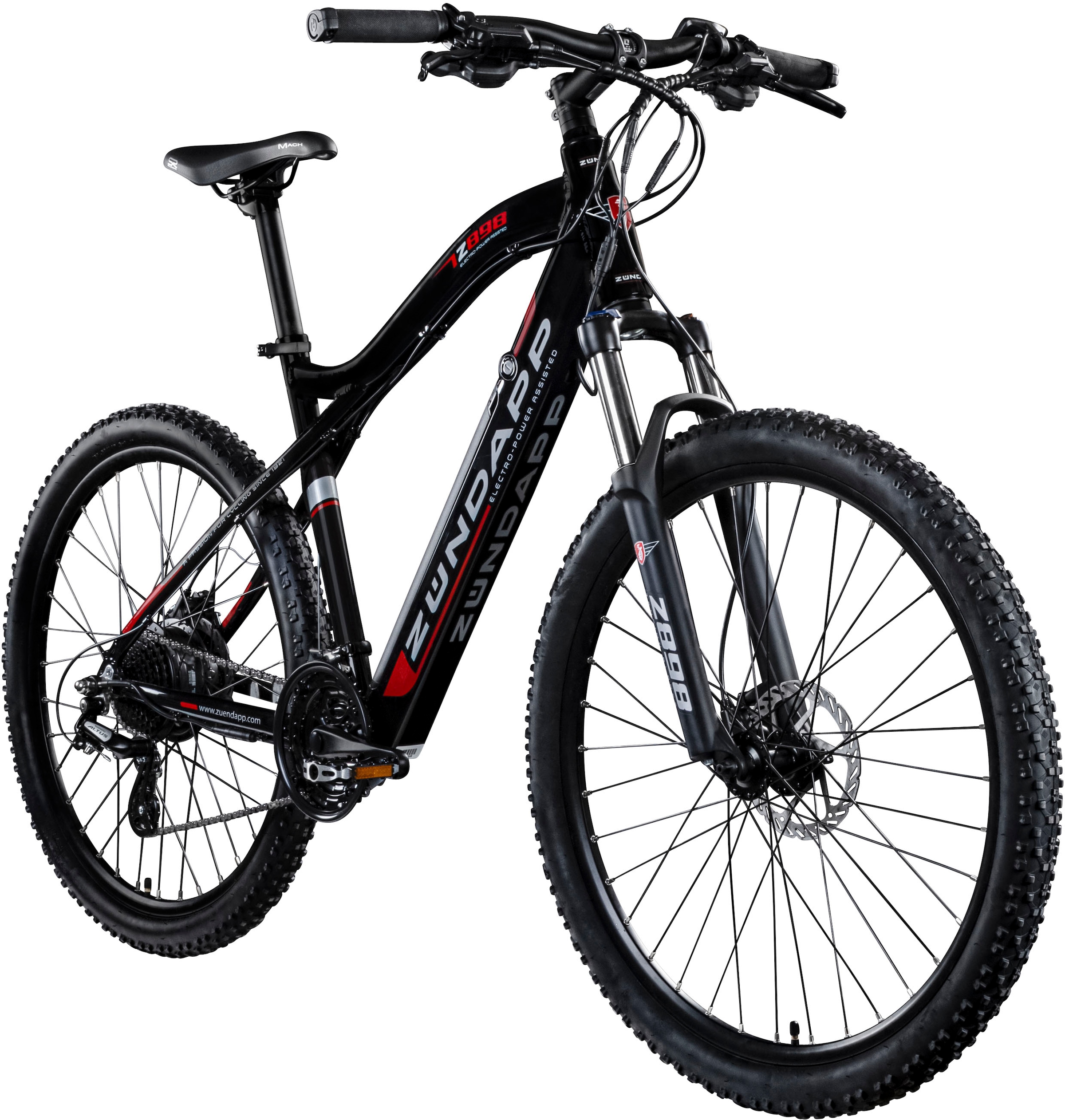 Zündapp E-Bike »Z898«, 24 Gang, Heckmotor 250 W, Pedelec, Elektrofahrrad für Damen u. Herren, MTB