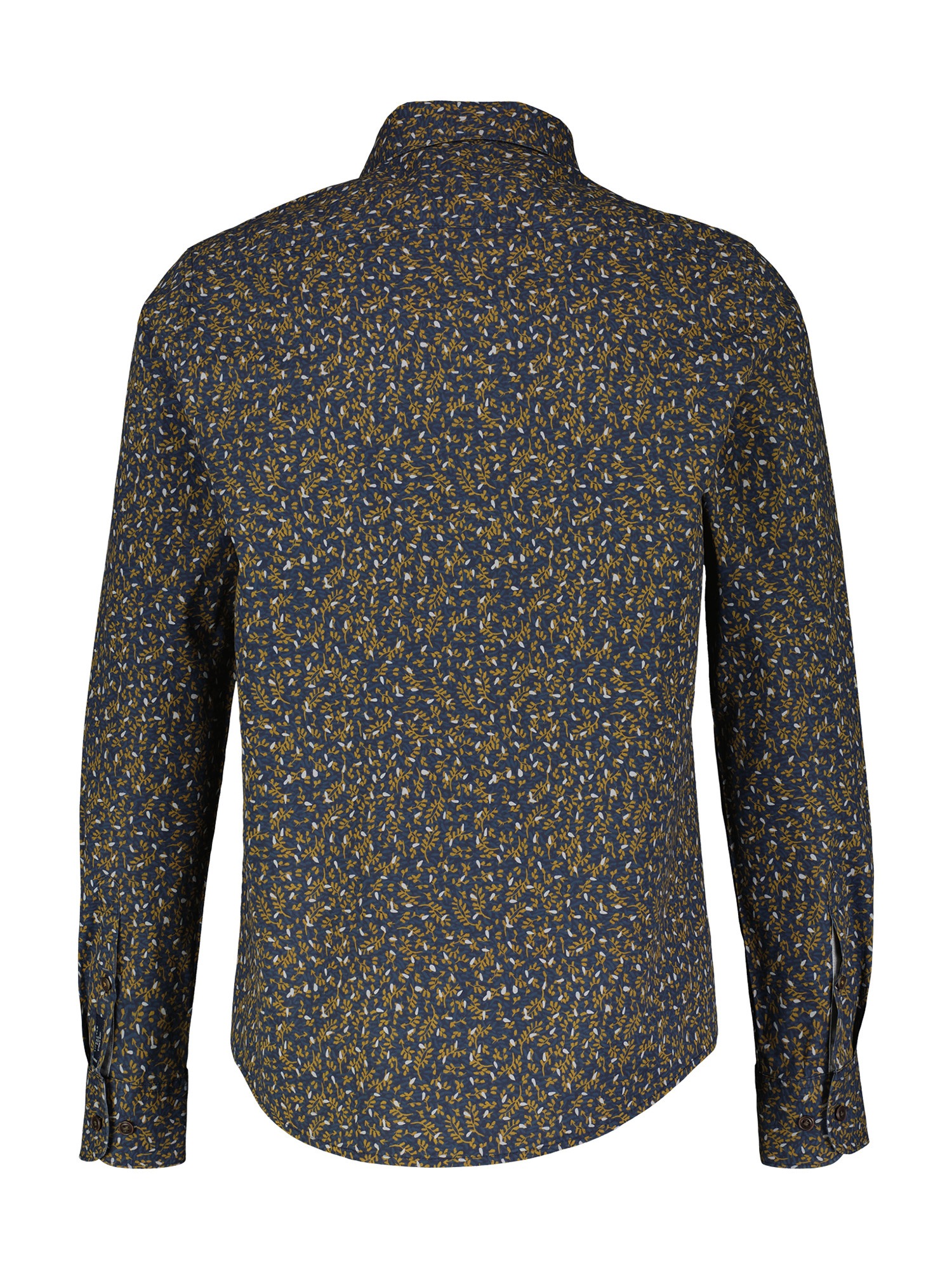 LERROS Langarmhemd "Poplin-Stretchhemd mit AOP" günstig online kaufen