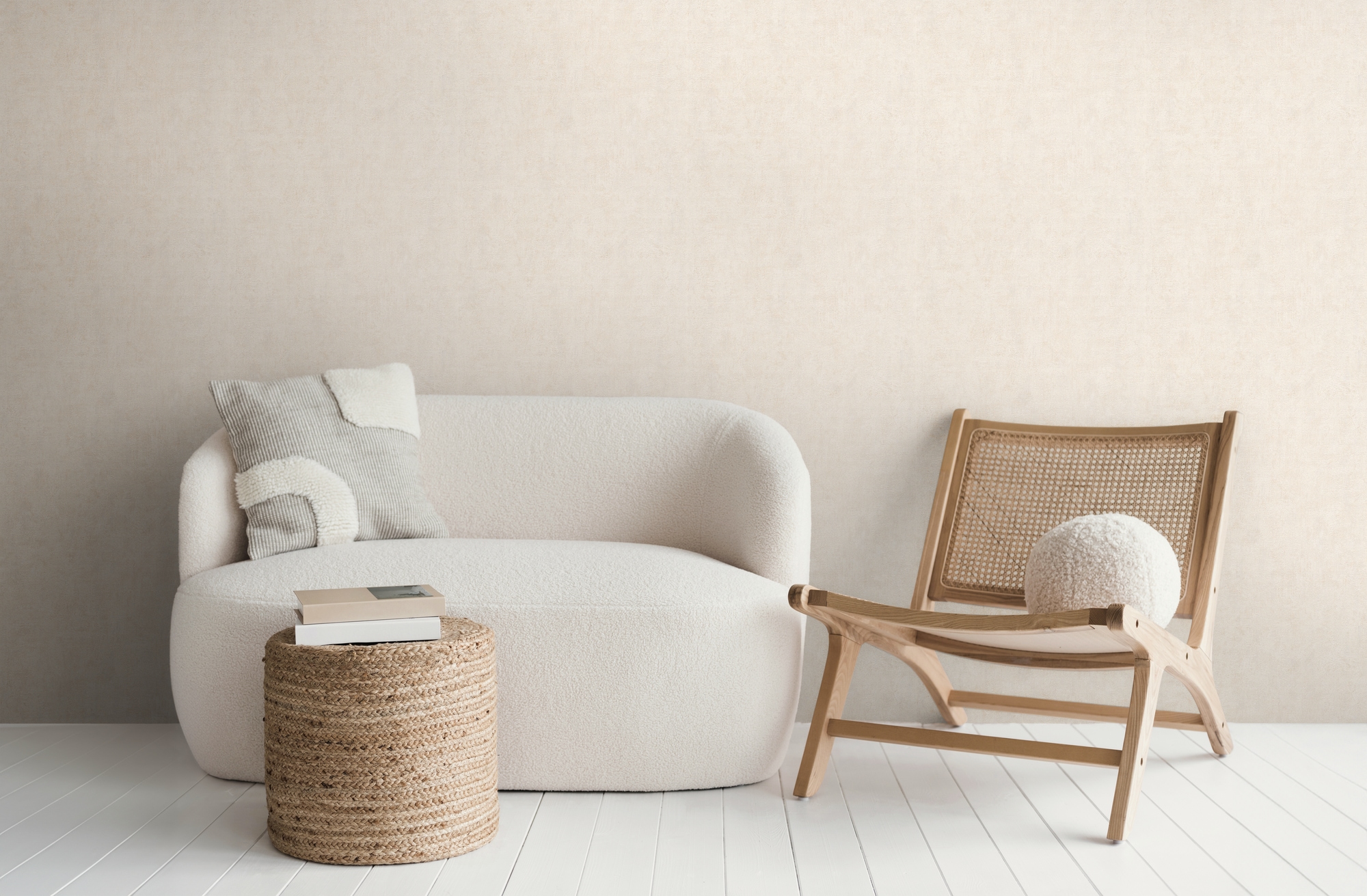 A.S. Création Vliestapete »Unitapete Putz-Optik Farbvarianten strukturiert« uni strukturiert