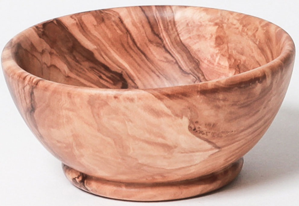 Obstschale, Ø 15cm, braun, BERARD FRANCE 1892, Schüsseln, Olivenholz aus zertifizierter Forstwirtschaft, jedes Stück ein Unikat