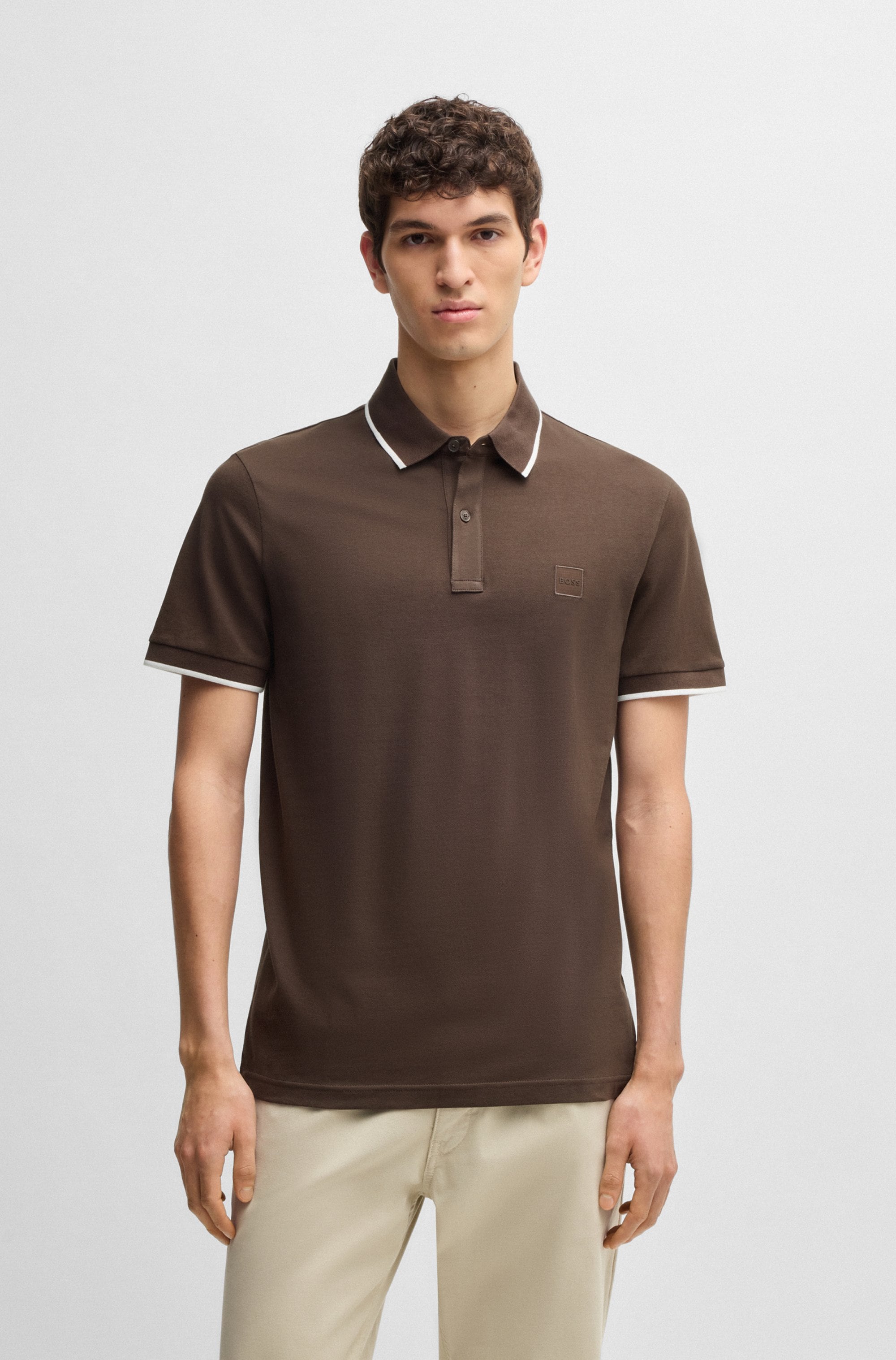 BOSS ORANGE Poloshirt "Passertip", mit BOSS Logo-Badge günstig online kaufen