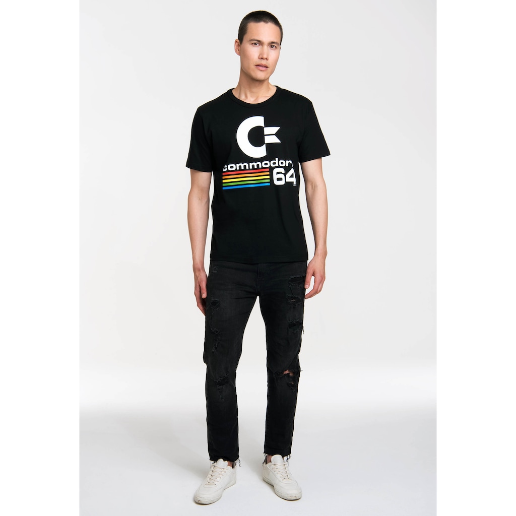 LOGOSHIRT T-Shirt »Commodore C64 Logo«