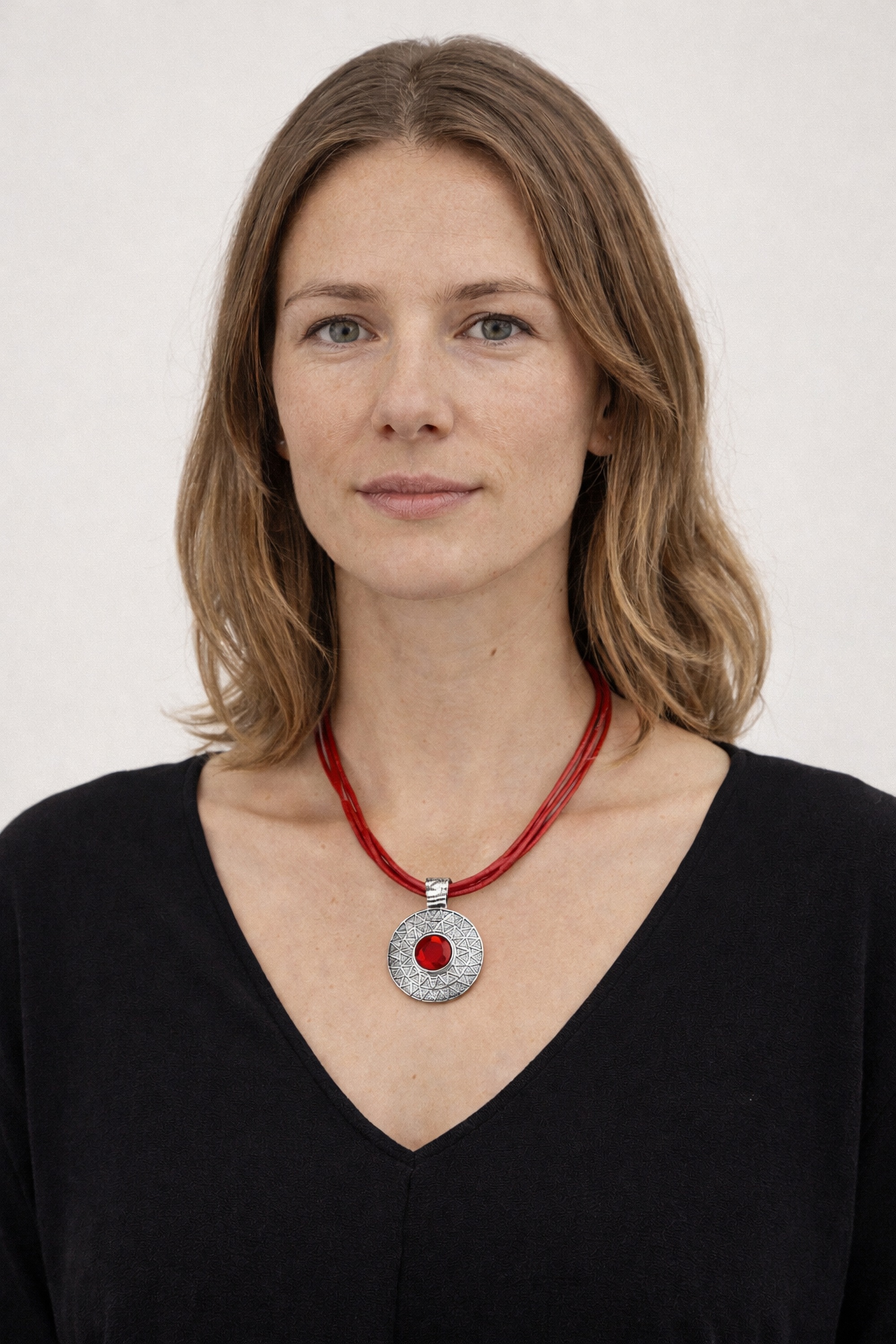 COLLEZIONE ALESSANDRO Kette mit Anhänger »Inka« mit rundem Anhänger