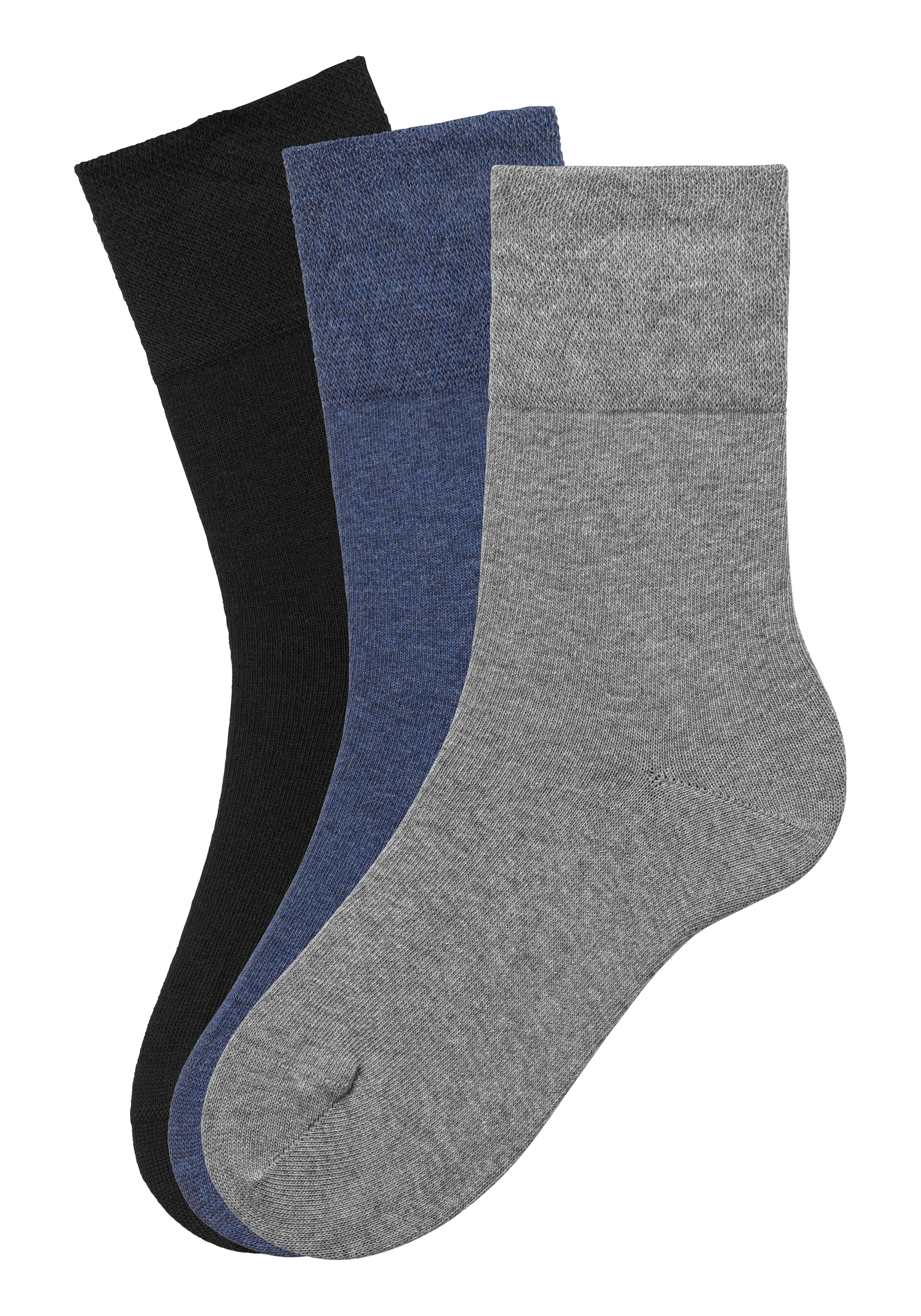 H.I.S Socken Packung, 3 Paar tlg. mit Komfortbund auch für Diabetiker geeig günstig online kaufen