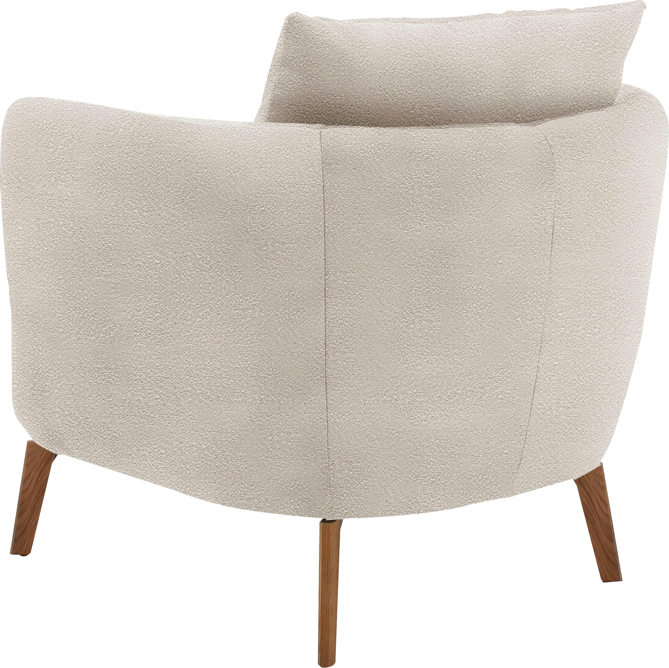 SCHÖNER WOHNEN-Kollektion Sessel »Pearl - 5 Jahre Hersteller-Garantie, auch in Bouclé«, Maße (B/H/T): 86/68/86 cm, Füße Massivholz