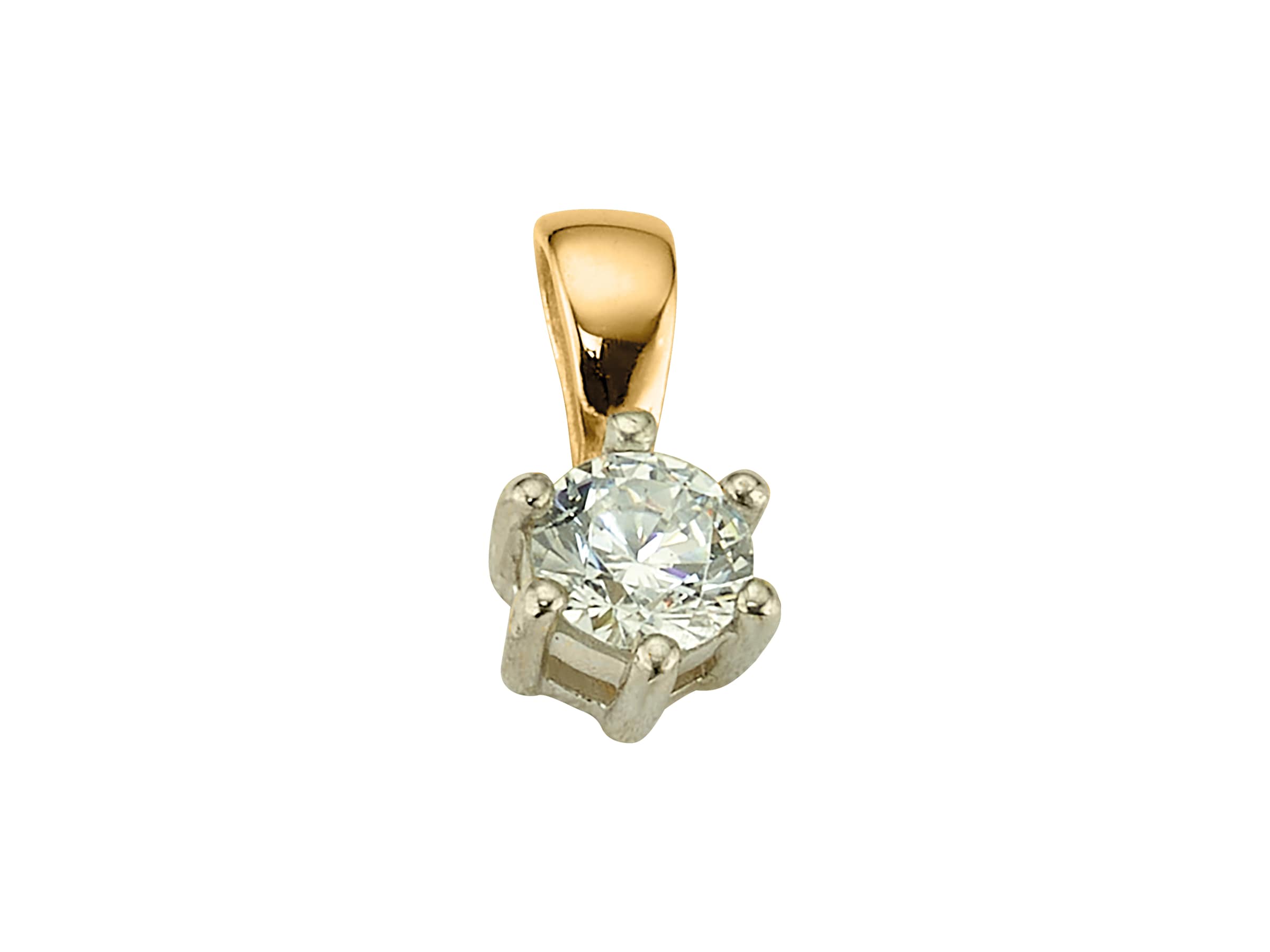 Firetti Kettenanhänger »Schmuck Geschenk Gold 333 Halsschmuck Anhänger Solitär«  mit Zirkonia (synth.)