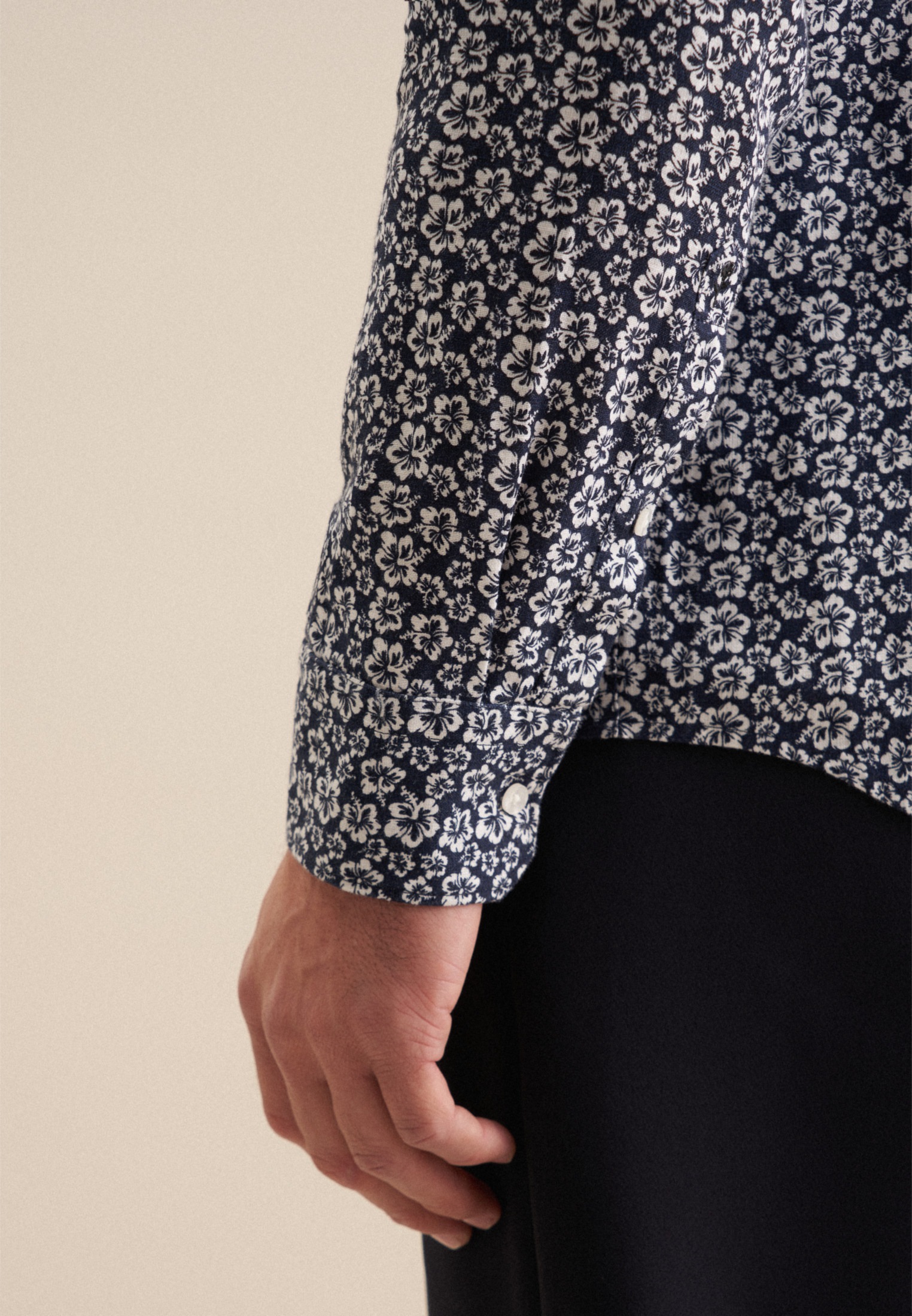 seidensticker Businesshemd »Slim«, Slim Langarm Kentkragen Floral