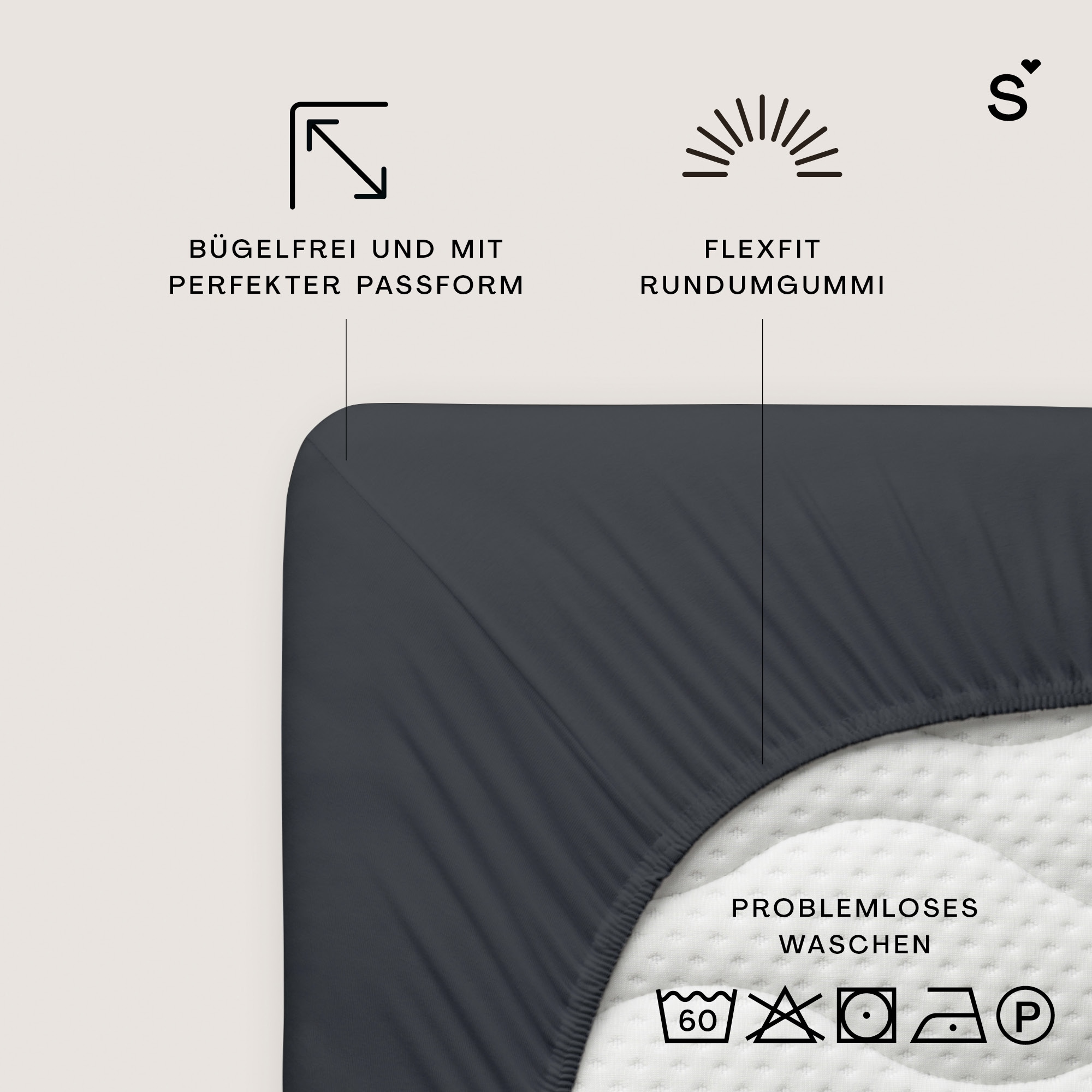 Schlafgut Spannbettlaken "Basic Cotton Spannbettlaken" Preiseinstiegsmodell günstig online kaufen