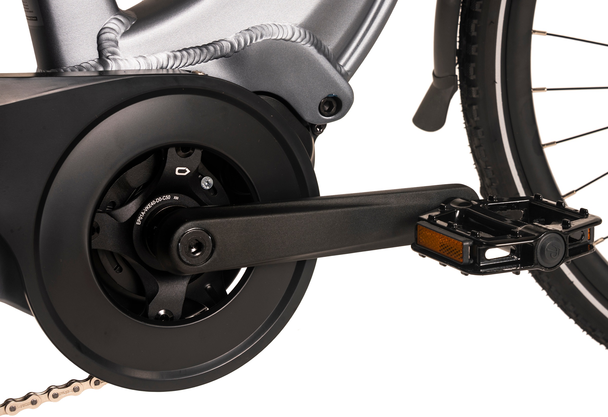 Adore E-Bike »28" Alu Cityfahrrad CX-660 Mittelmotor 75NM / 14,7Ah Grau matt«, 7 Gang, Shimano, Tourney, Mittelmotor 250 W