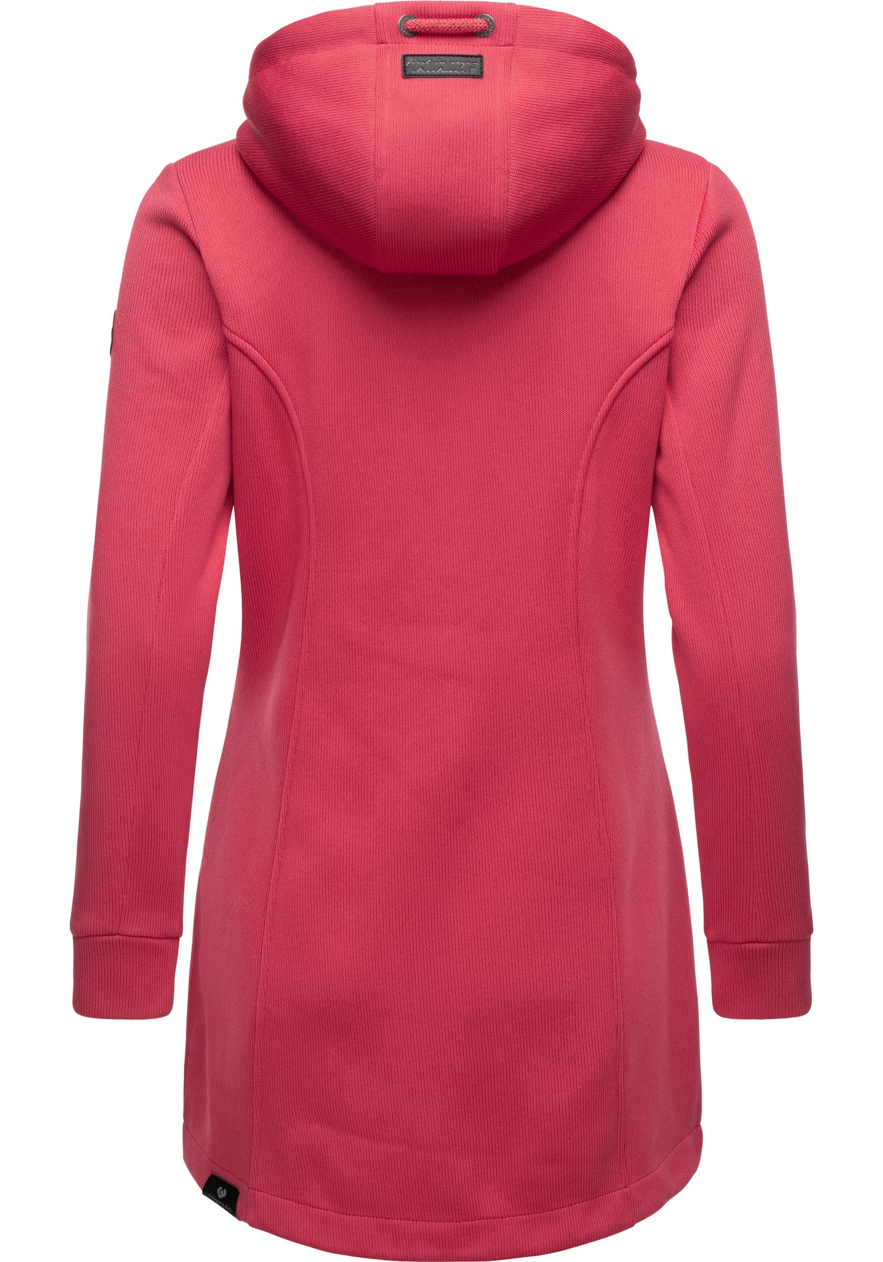 Ragwear Kapuzensweatjacke »Letti Bonded«, Sportliche Kapuzenjacke in Feinstrick-Optik