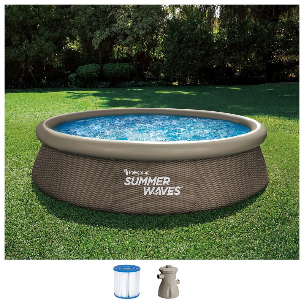 SummerWaves Quick-Up Pool, (Set, 3 tlg.)